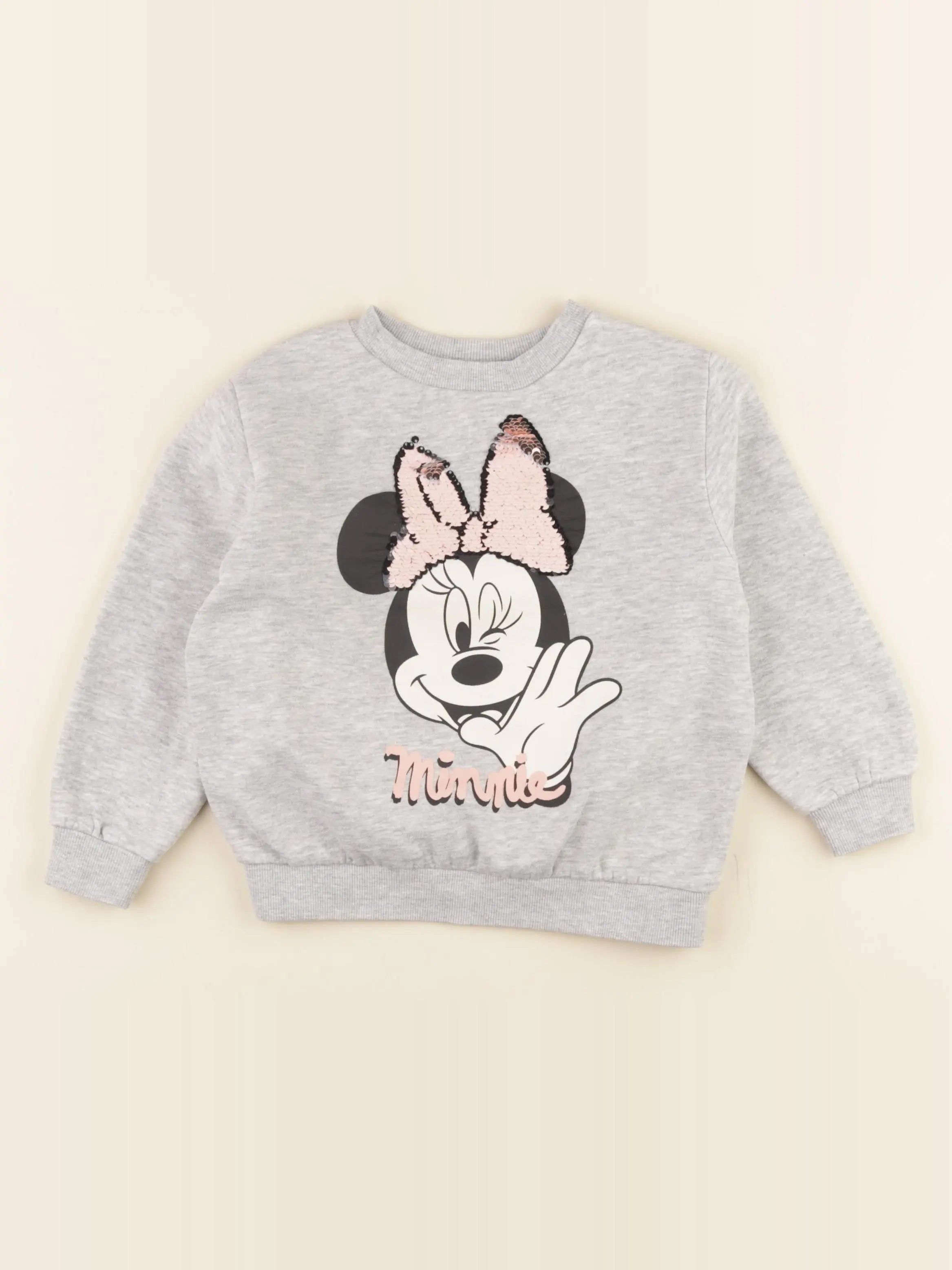 H&M - sweat gris - 3/4 ans