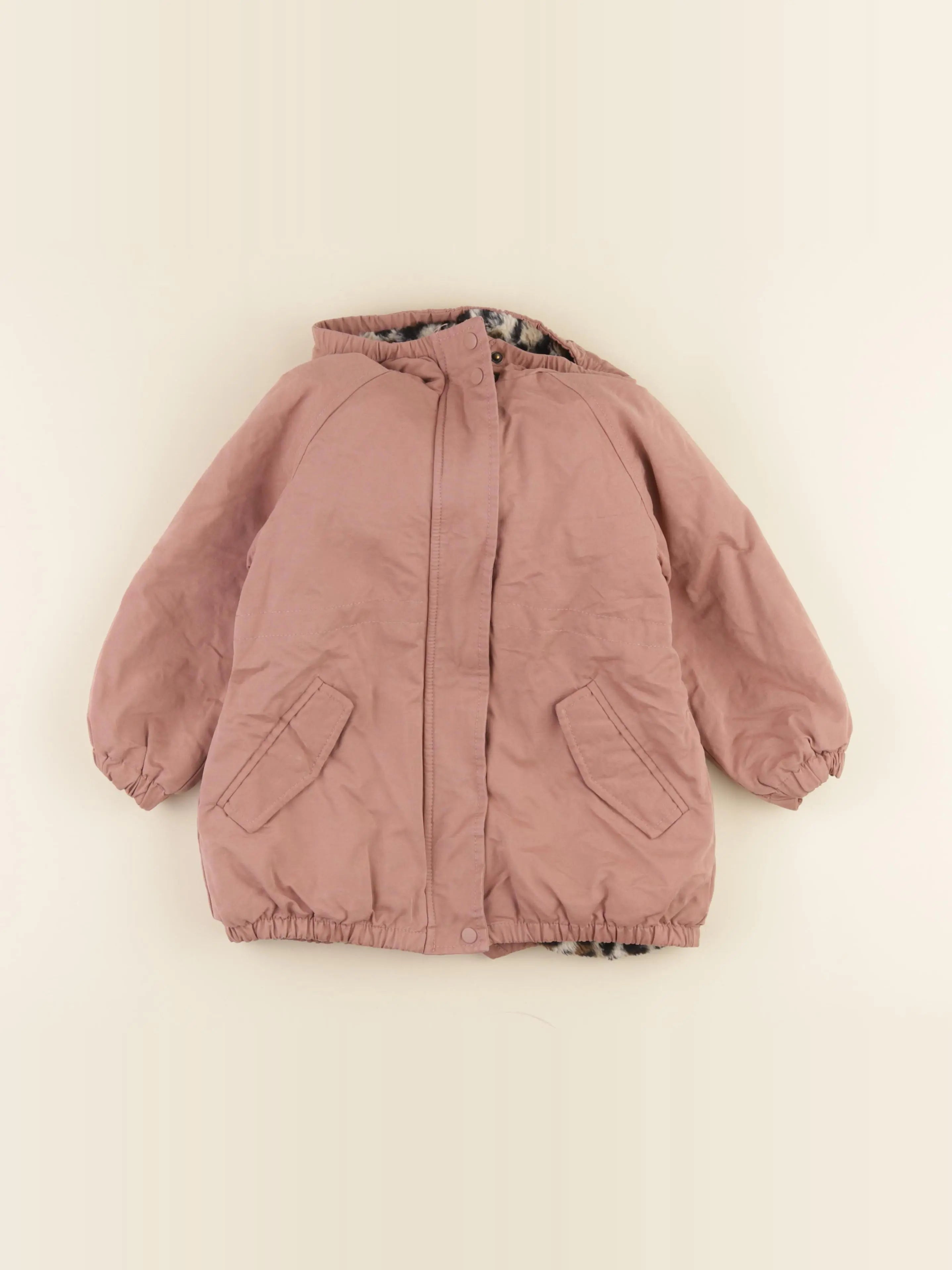 Vertbaudet - parka rose - 4 ans