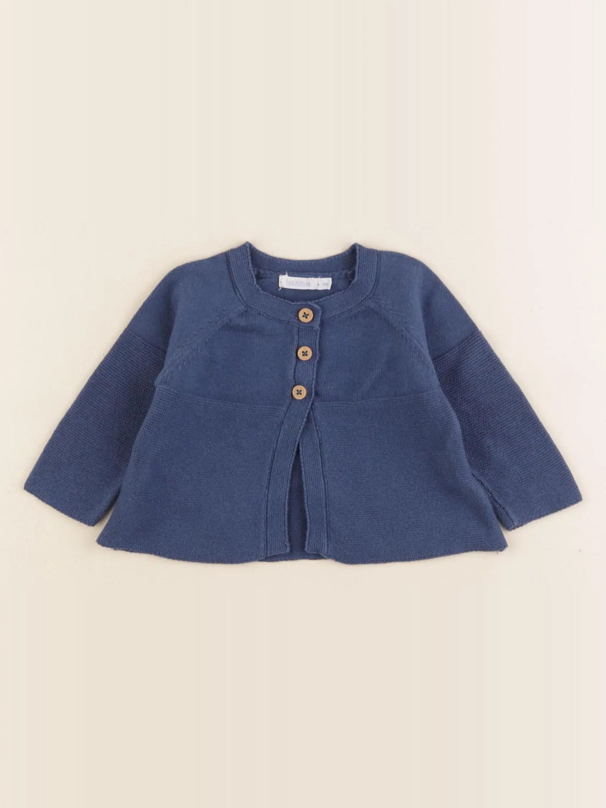 Boutchou - gilet bleu - 3 mois