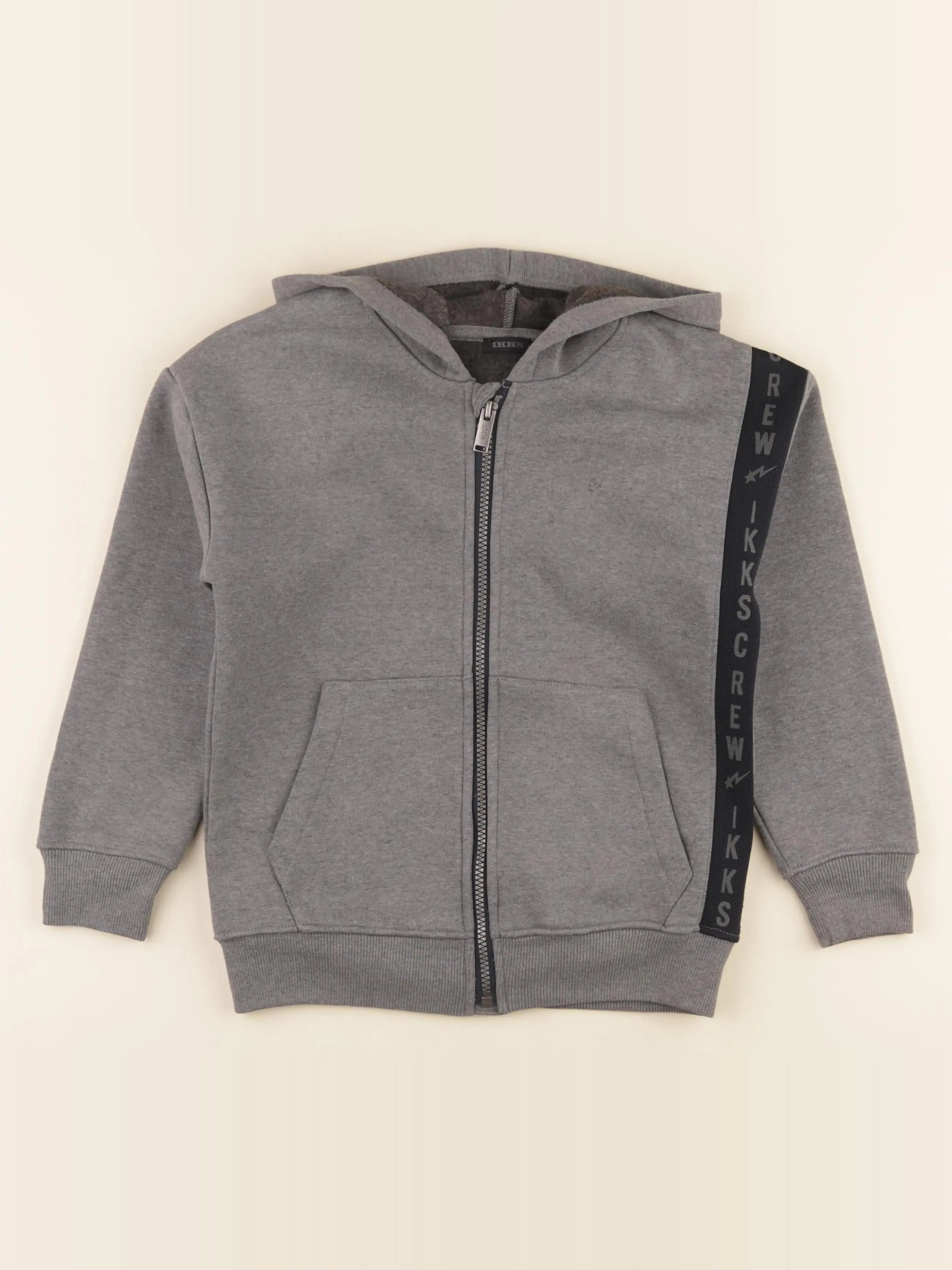 IKKS - sweat gris - 8 ans