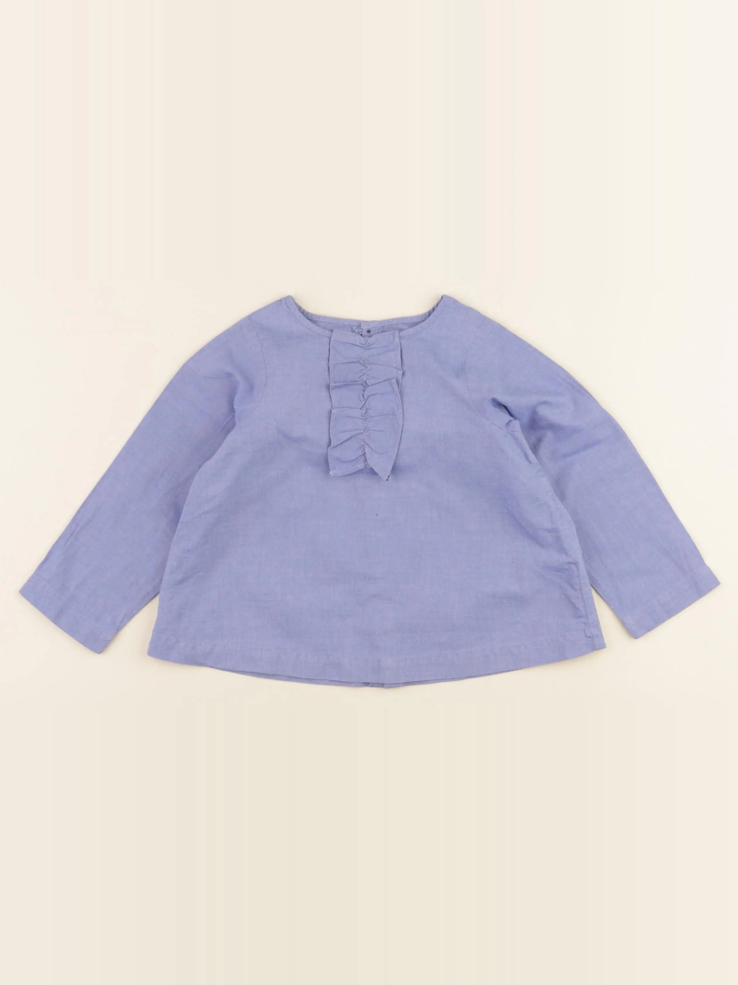 Jacadi - blouse bleu - 24 mois