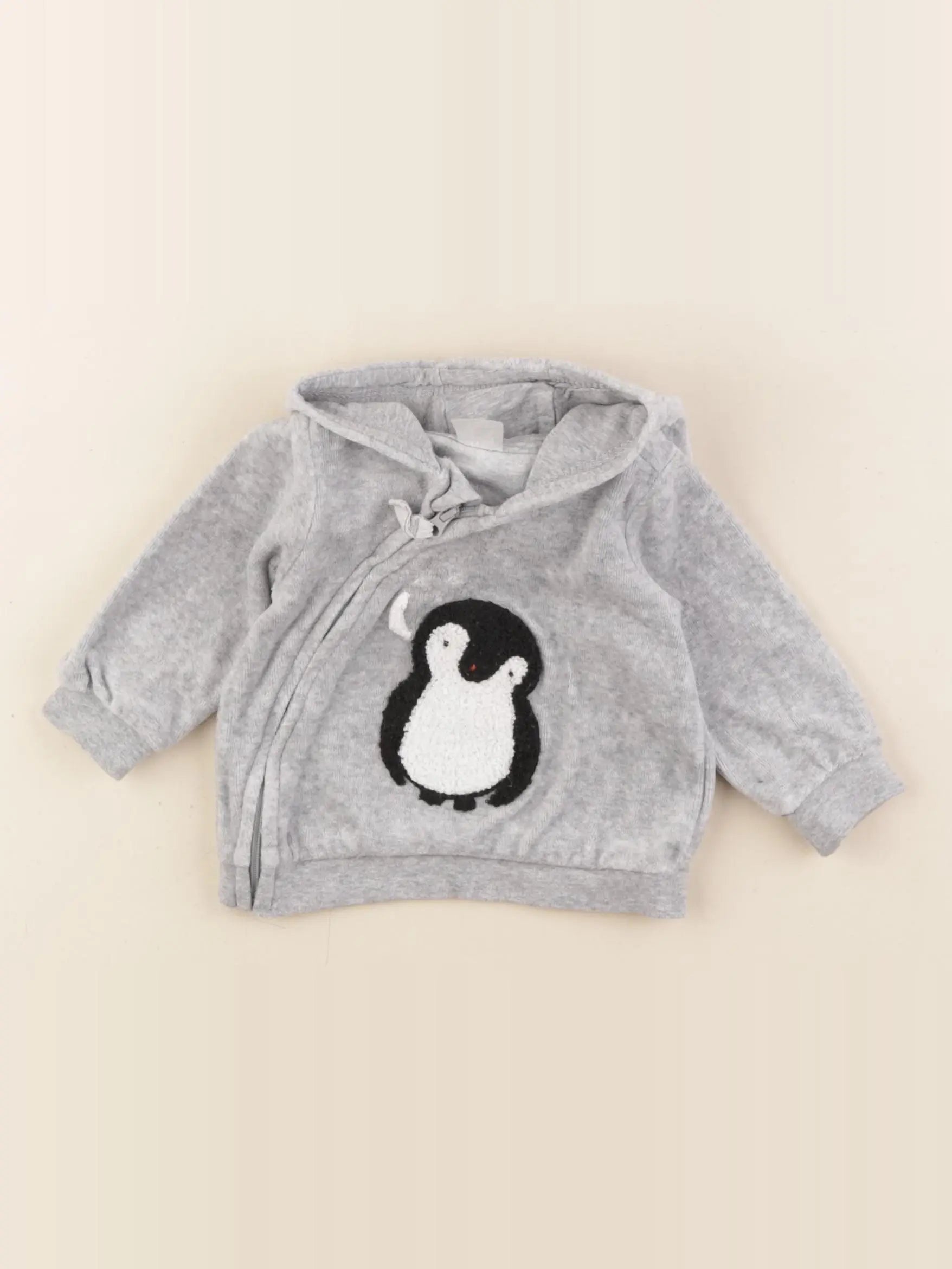 H&M - polaire gris - 2/4 mois