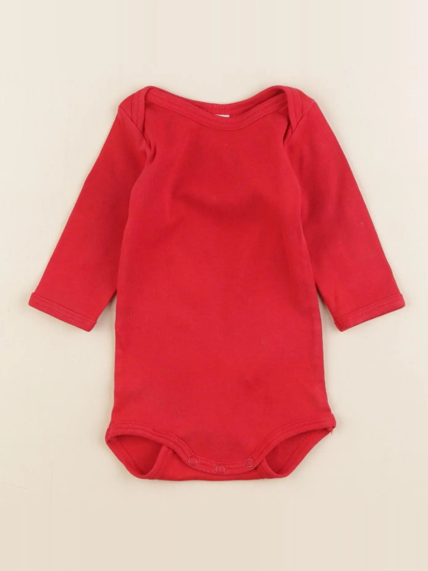 Petit Bateau - body rouge - 3 mois