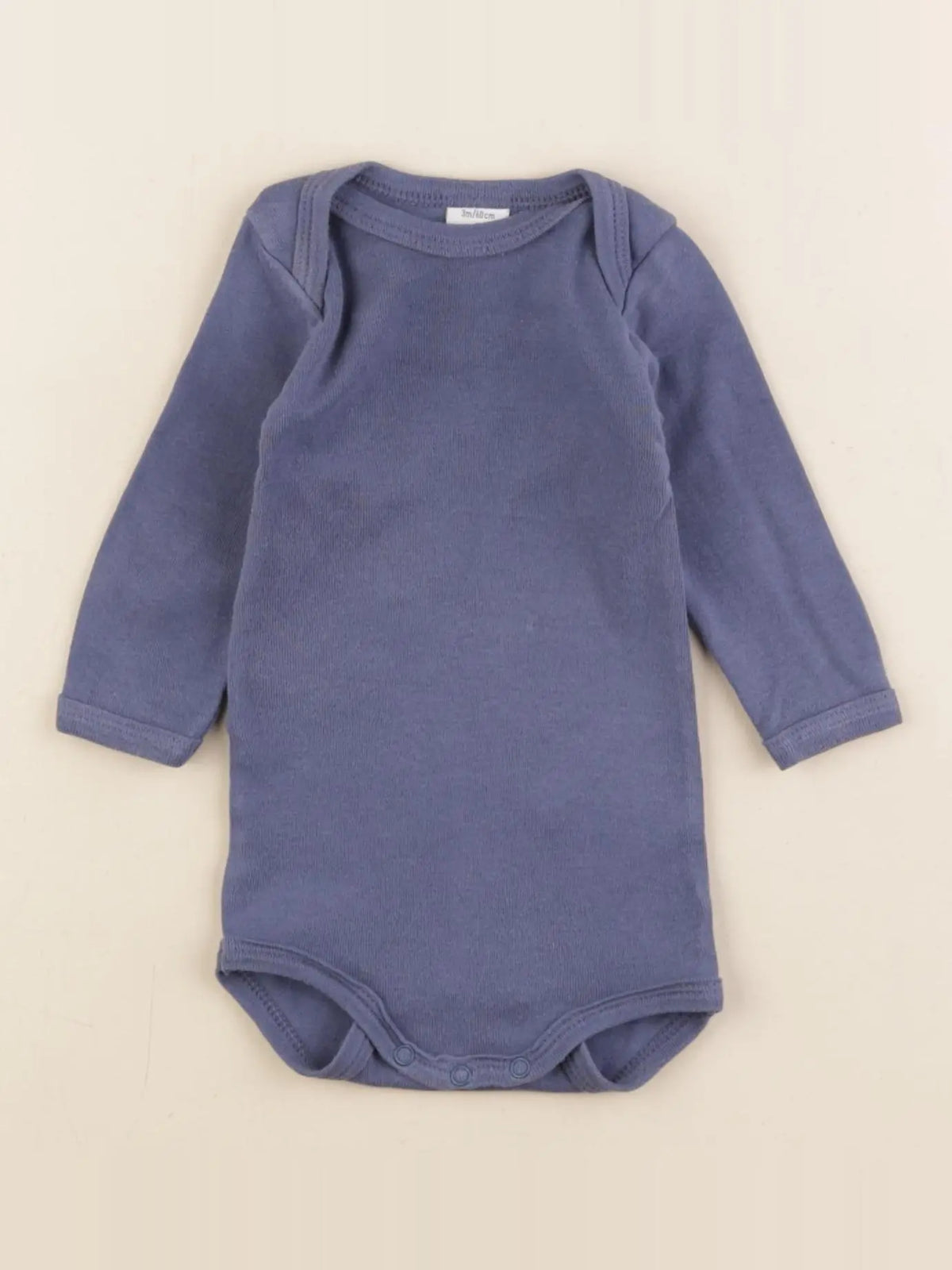 Petit Bateau - body bleu - 3 mois