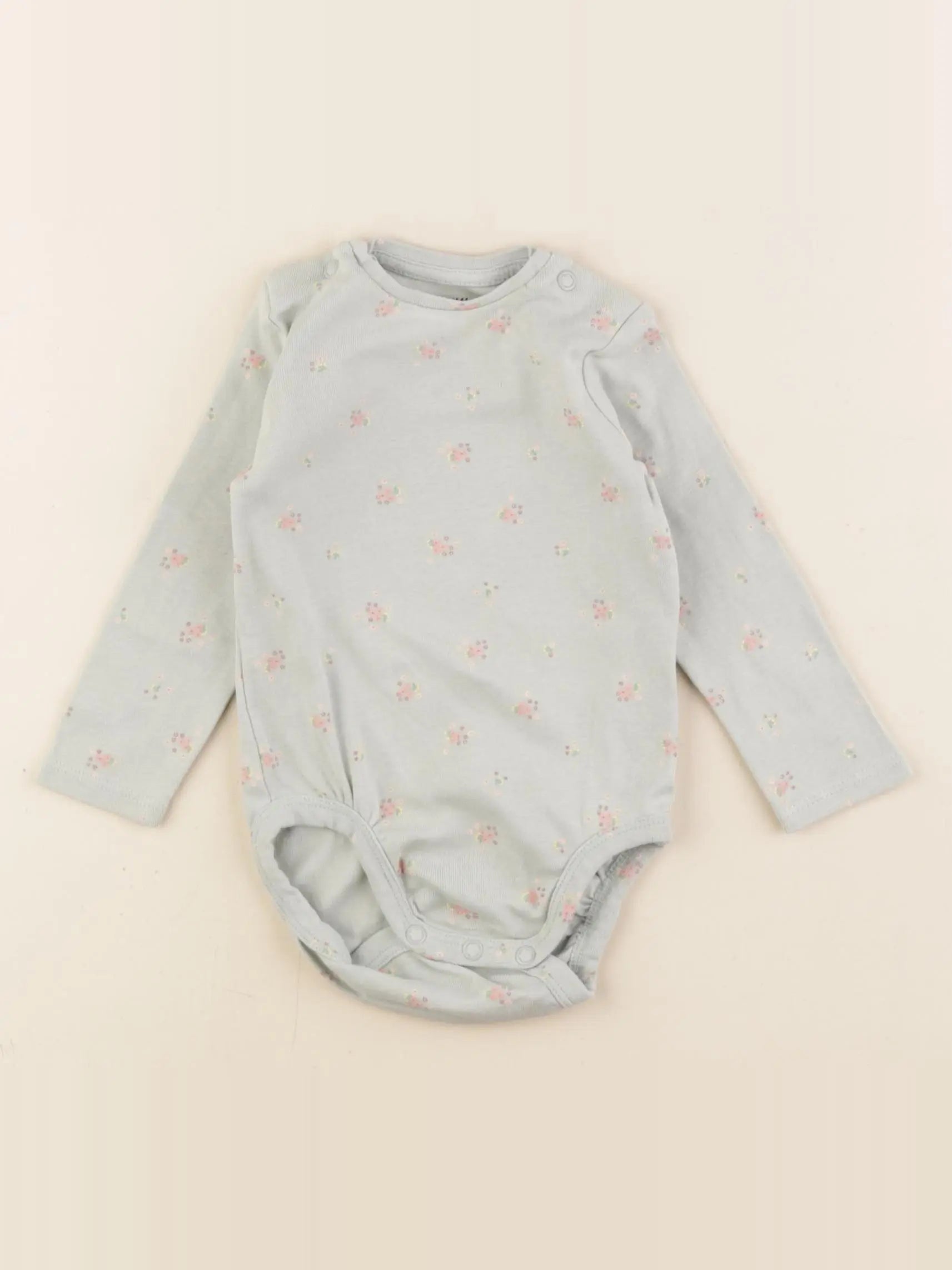 H&M - body vert - 4/6 mois