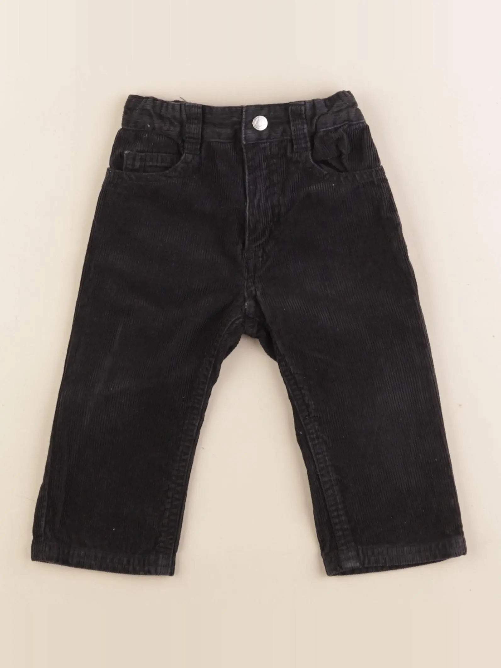 Petit Bateau - pantalon gris - 12 mois