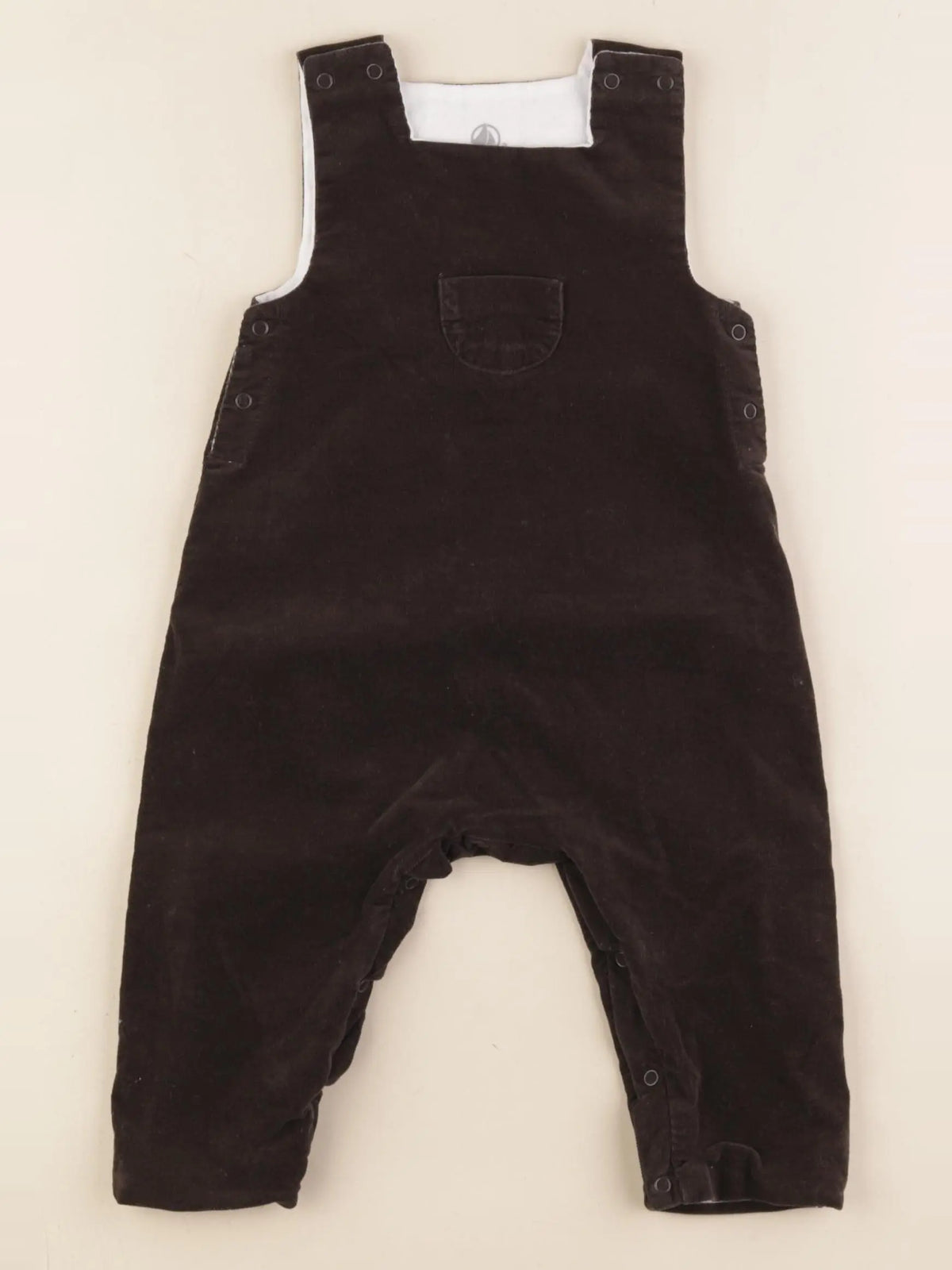 Petit Bateau - salopette gris - 6 mois