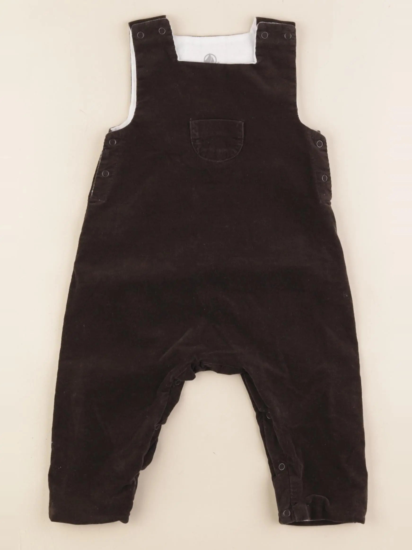 Petit Bateau - salopette gris - 6 mois