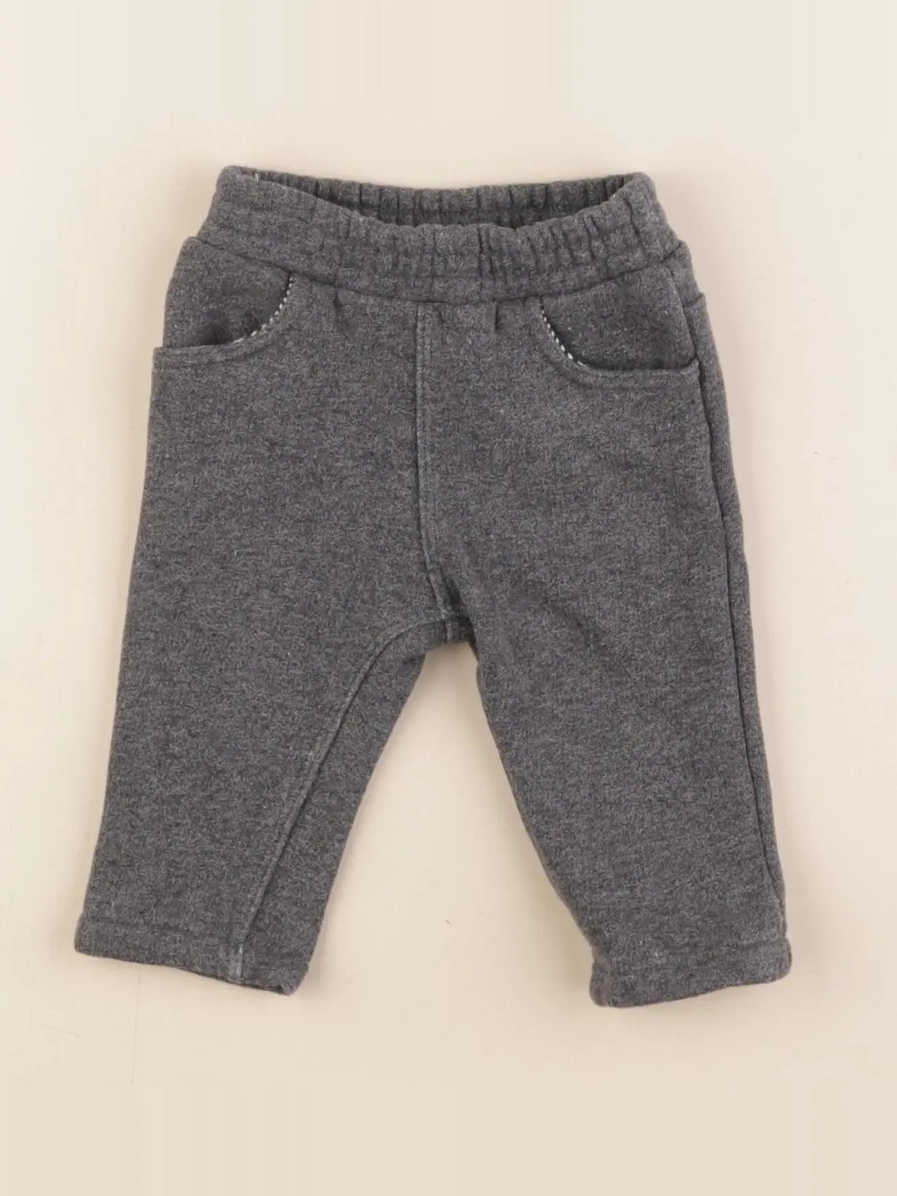 Petit Bateau - pantalon gris - 3 mois