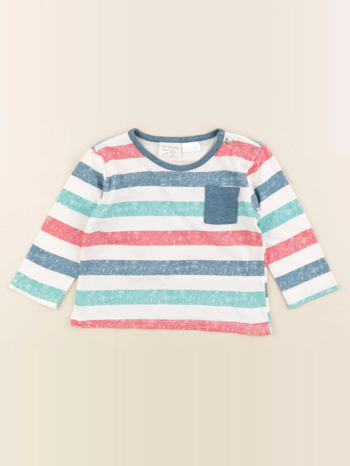 Zara - tee-shirt multicolore - 3/6 mois