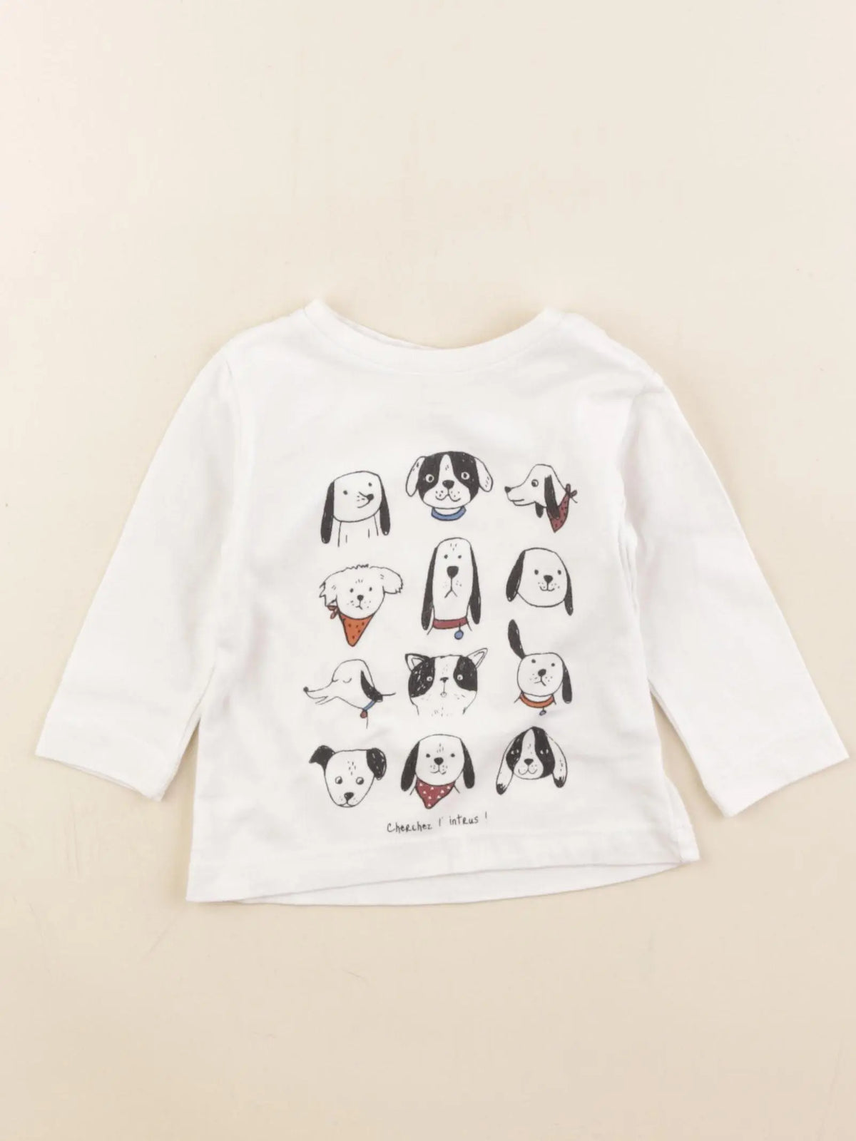 Boutchou - tee-shirt blanc - 6 mois