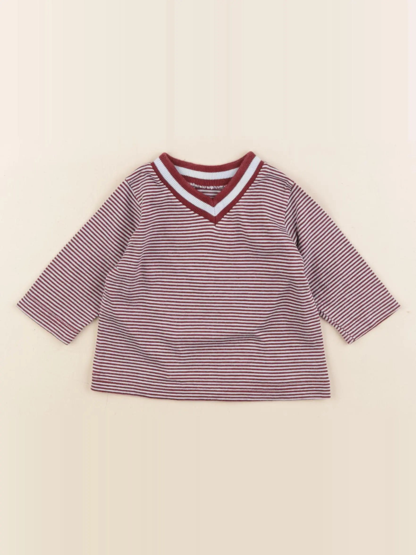 Petit Bateau - tee-shirt rouge - 3 mois