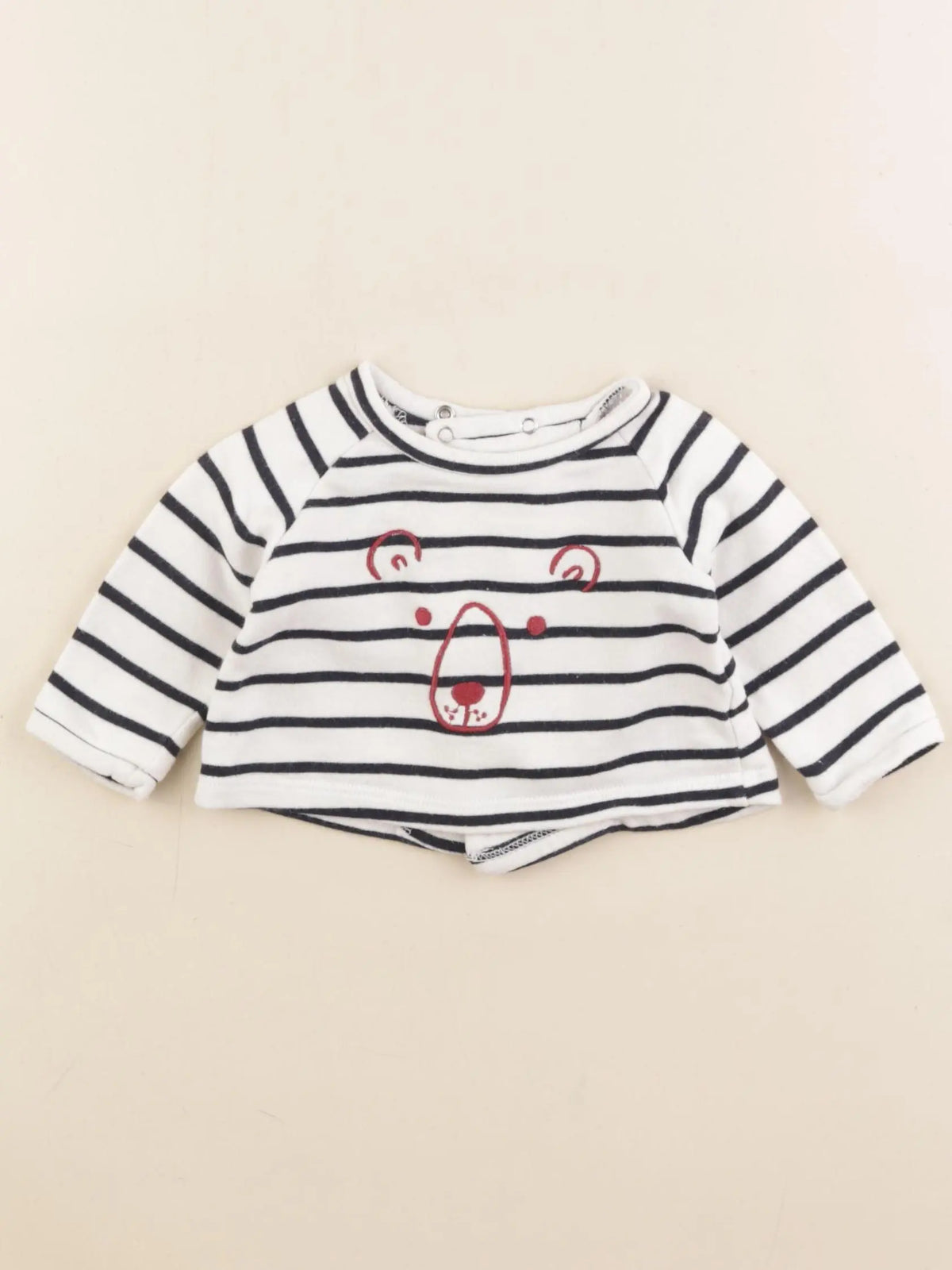 Boutchou - sweat blanc - 1 mois