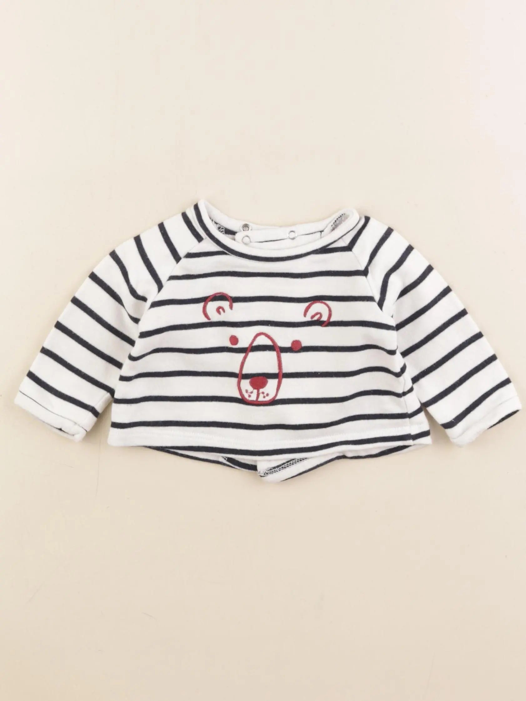 Boutchou - sweat blanc - 1 mois