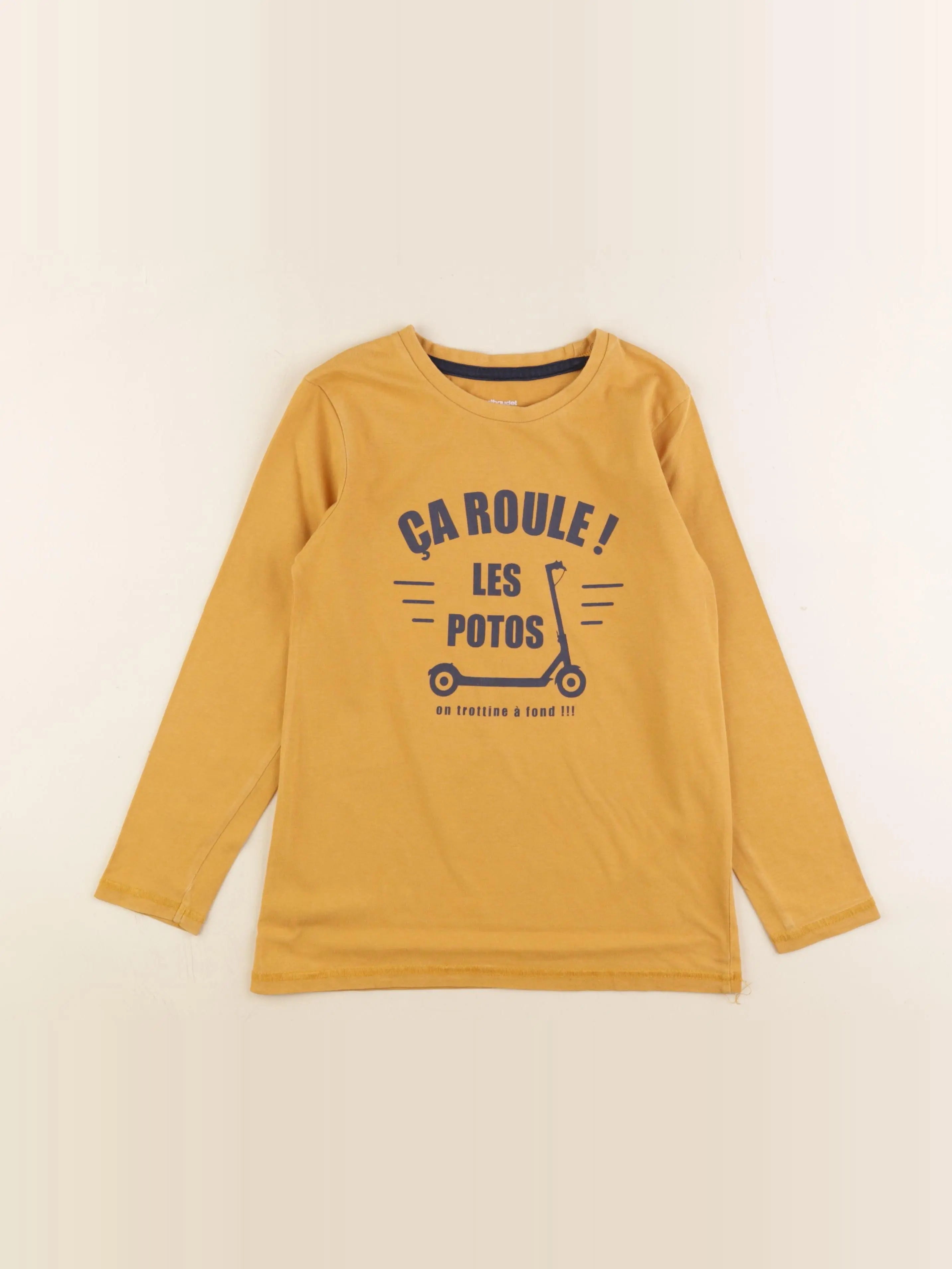 Vertbaudet - tee-shirt jaune - 8 ans