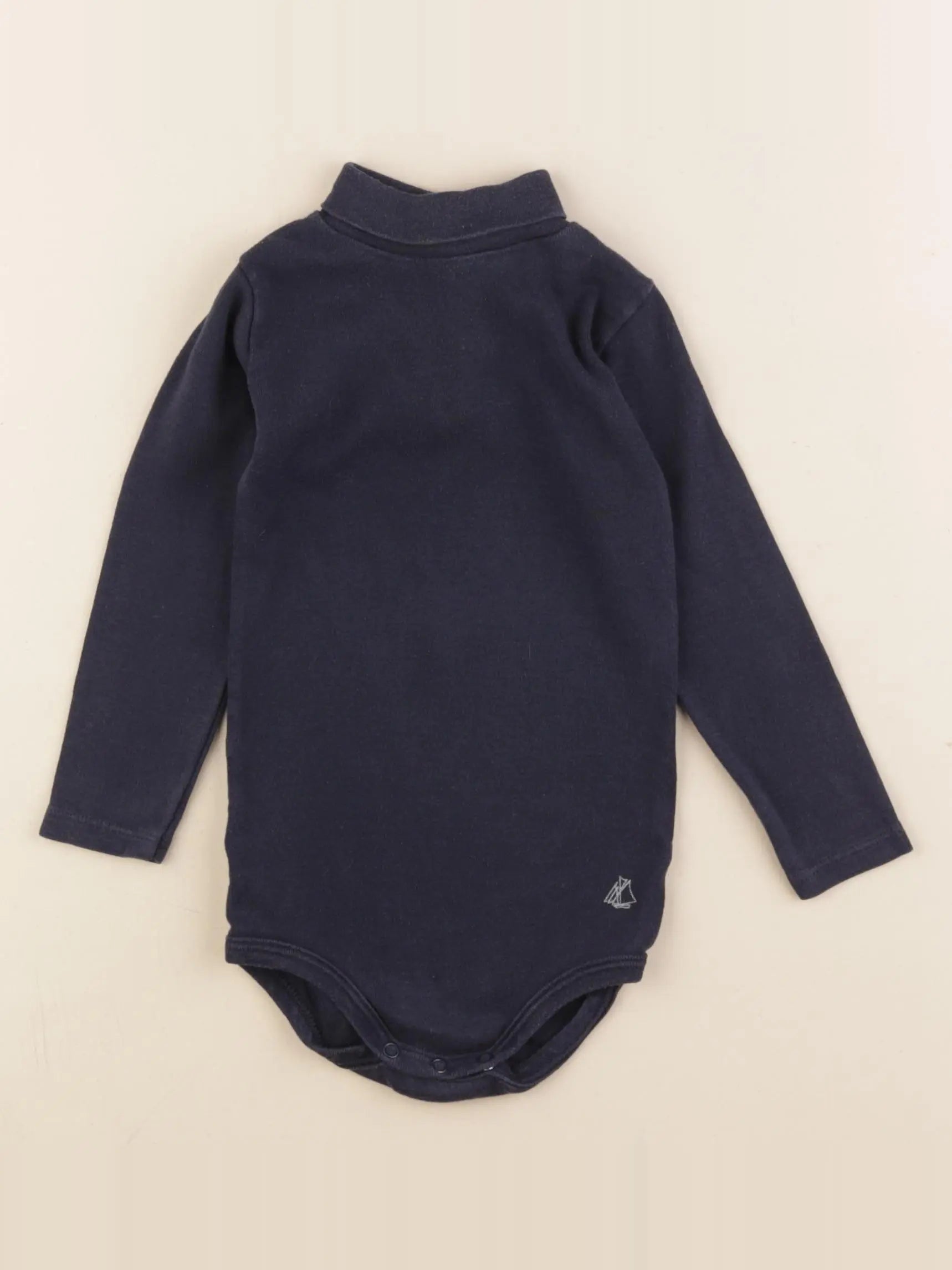 Petit Bateau - body à col bleu - 18 mois