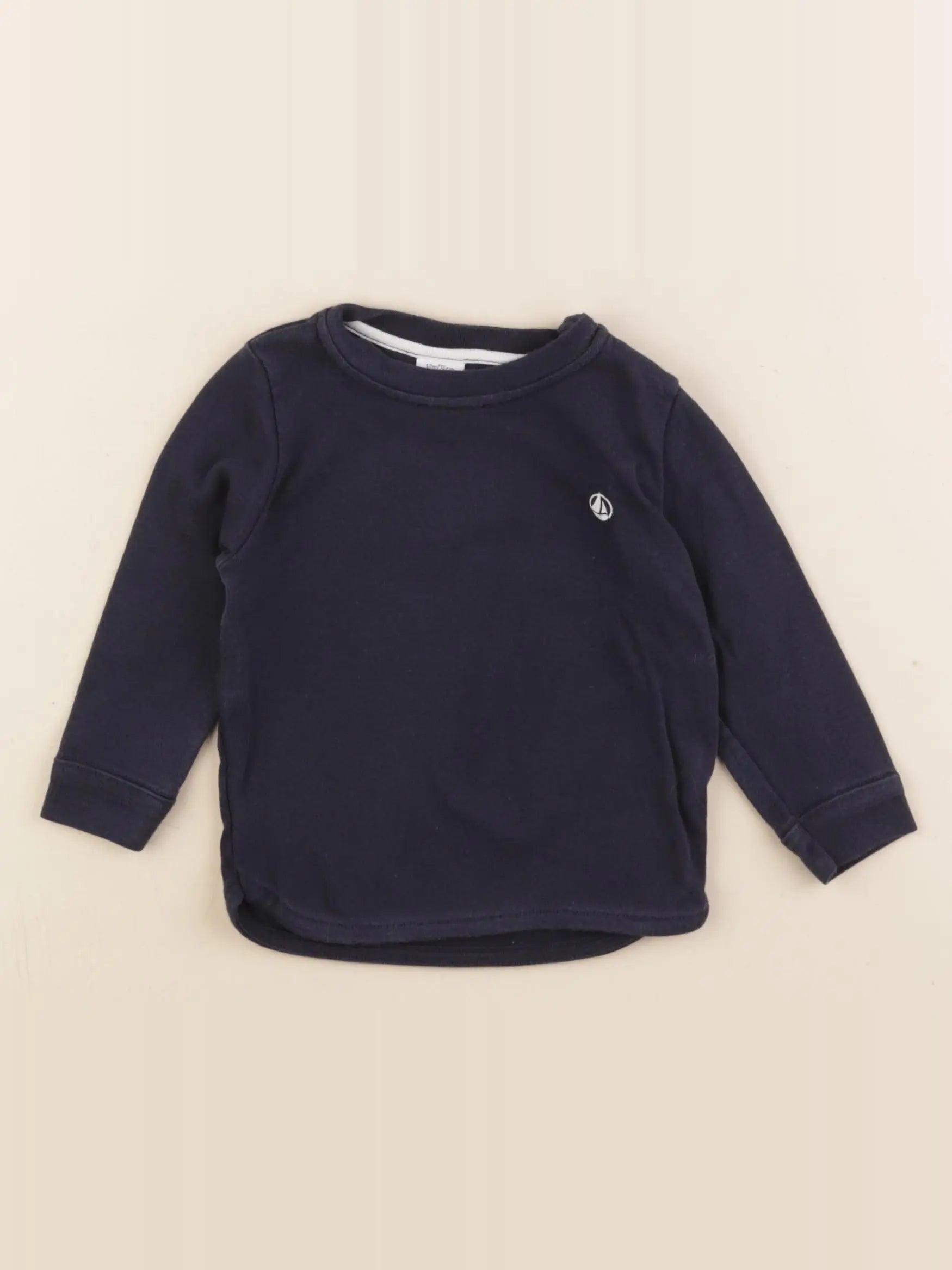 Petit Bateau - tee-shirt bleu - 12 mois