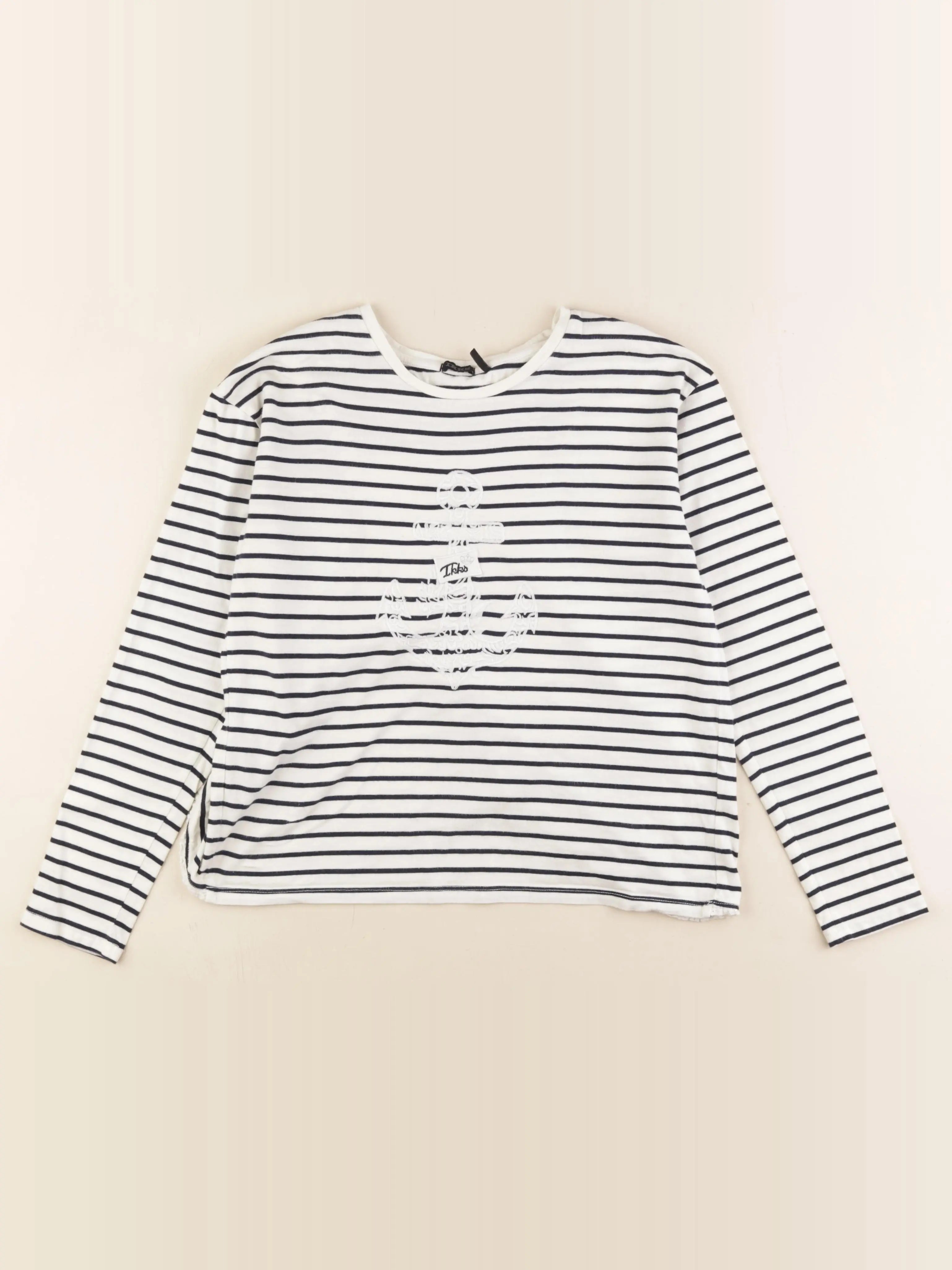 IKKS - tee-shirt blanc, bleu - 14 ans