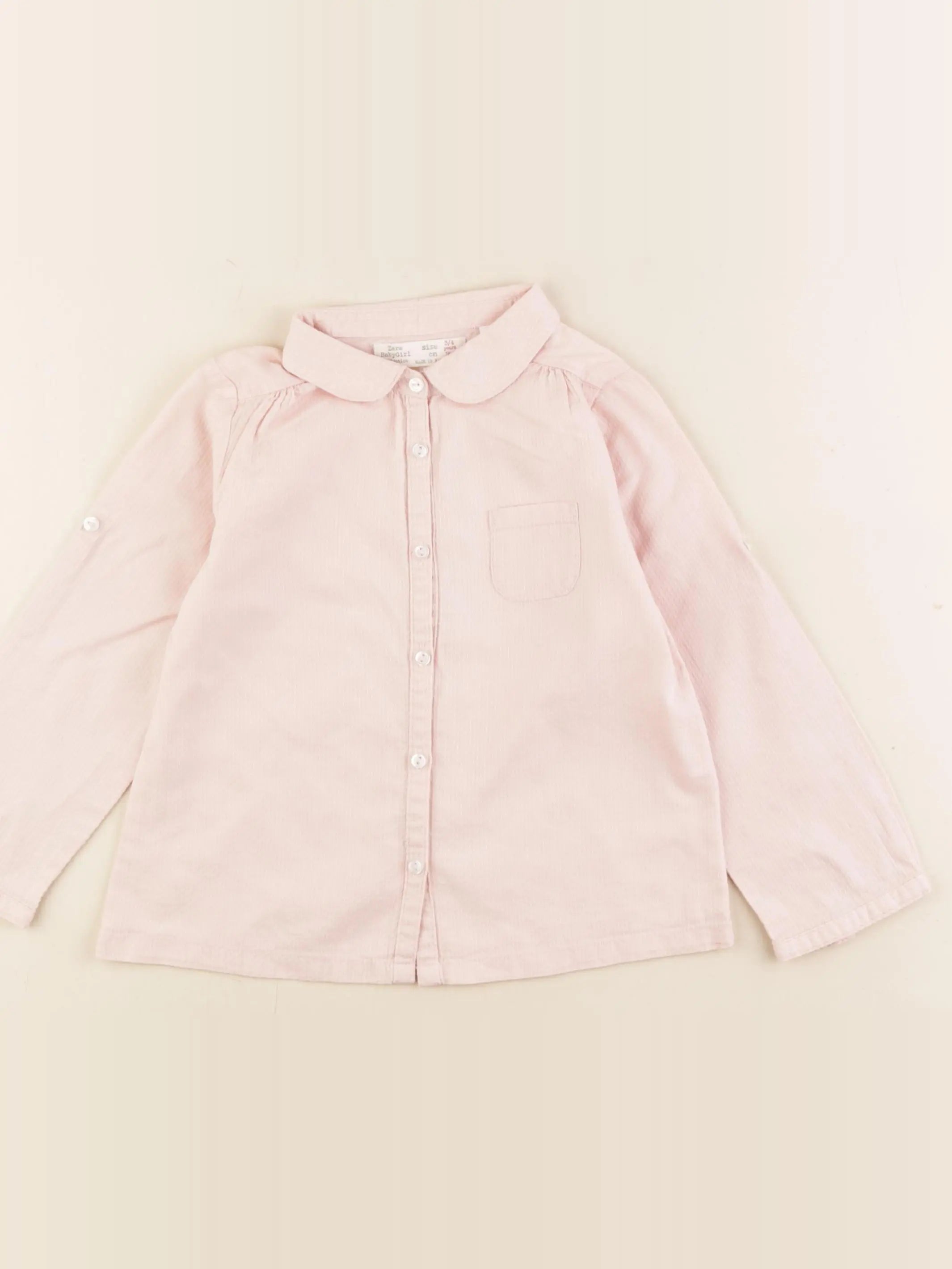 Zara - blouse rose - 3/4 ans