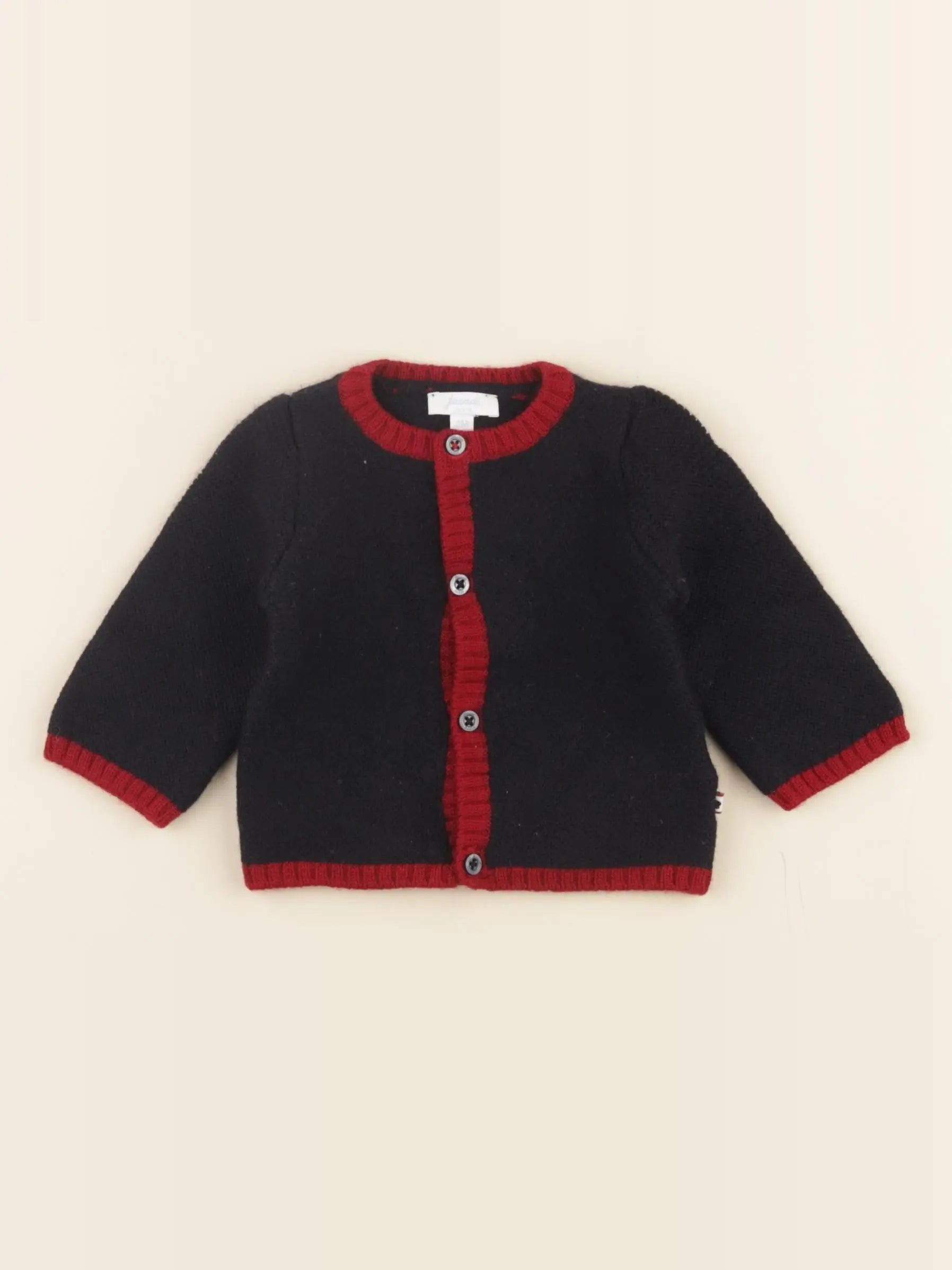 Jacadi - gilet bleu - 3 mois