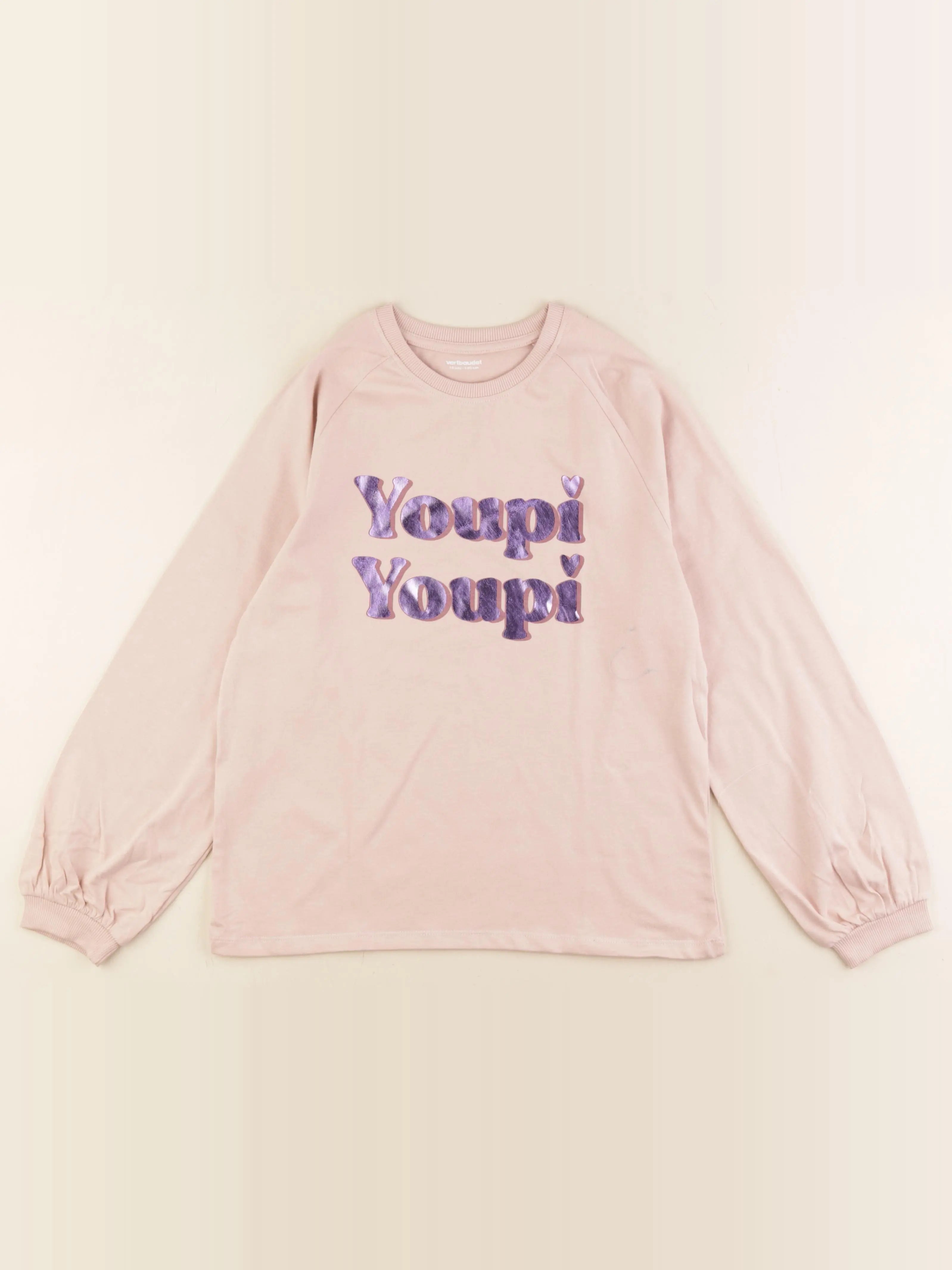 Vertbaudet - tee-shirt rose - 10 ans