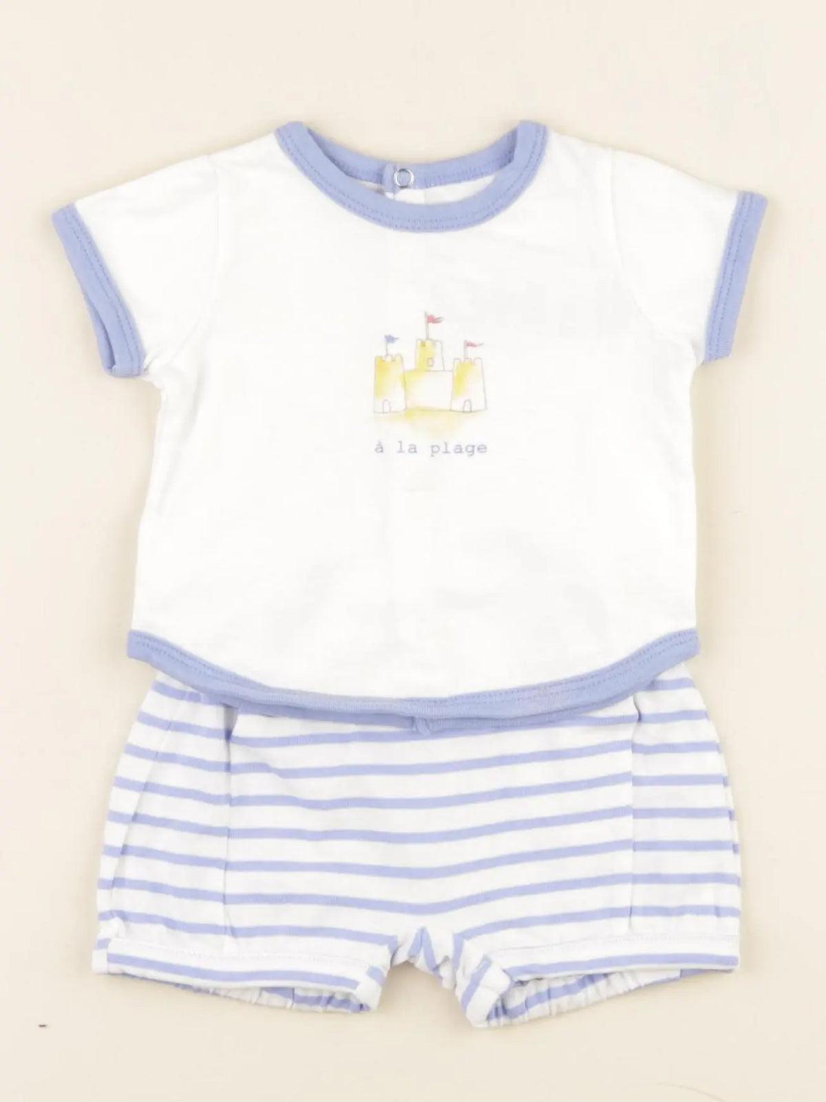 Jacadi - ensemble bleu - 1 mois