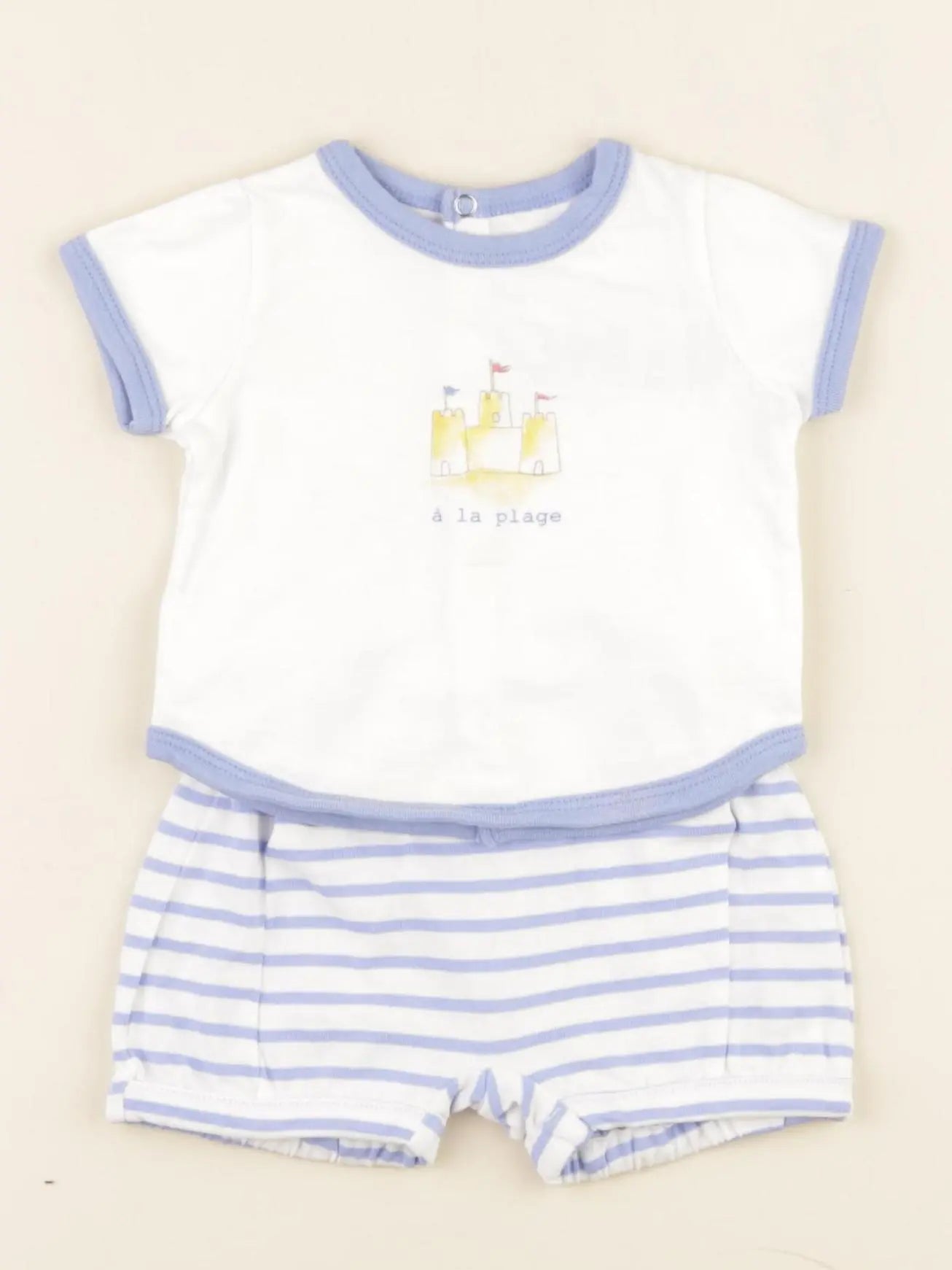 Jacadi - ensemble bleu - 1 mois