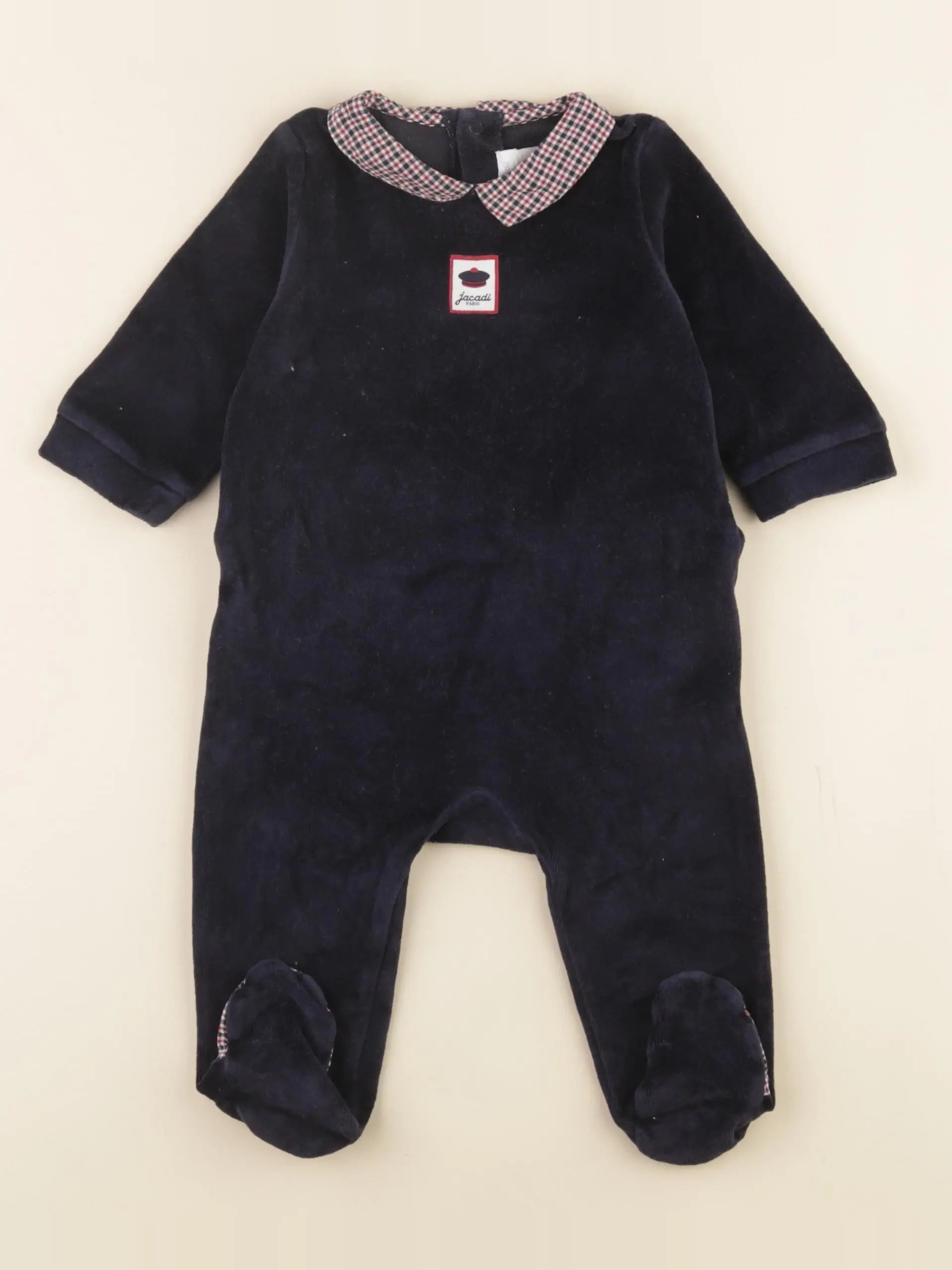 Jacadi - pyjama velours bleu - 6 mois