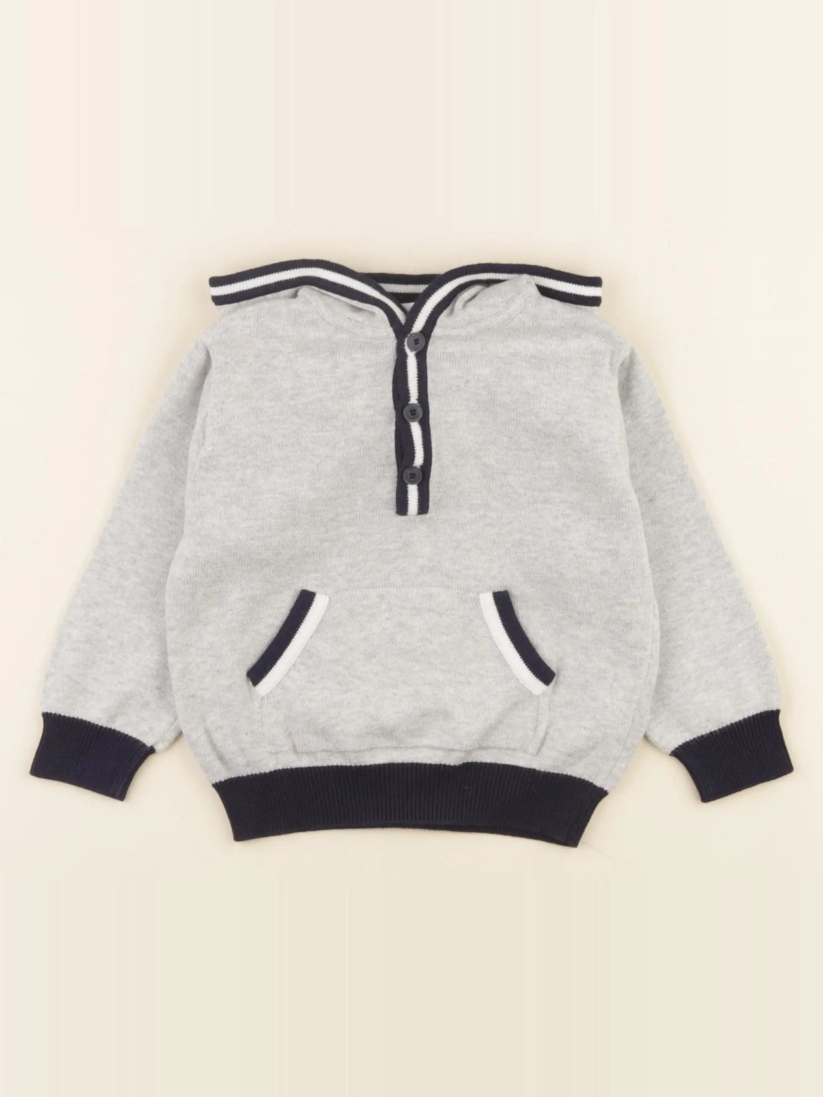 Jacadi - pull gris - 24 mois