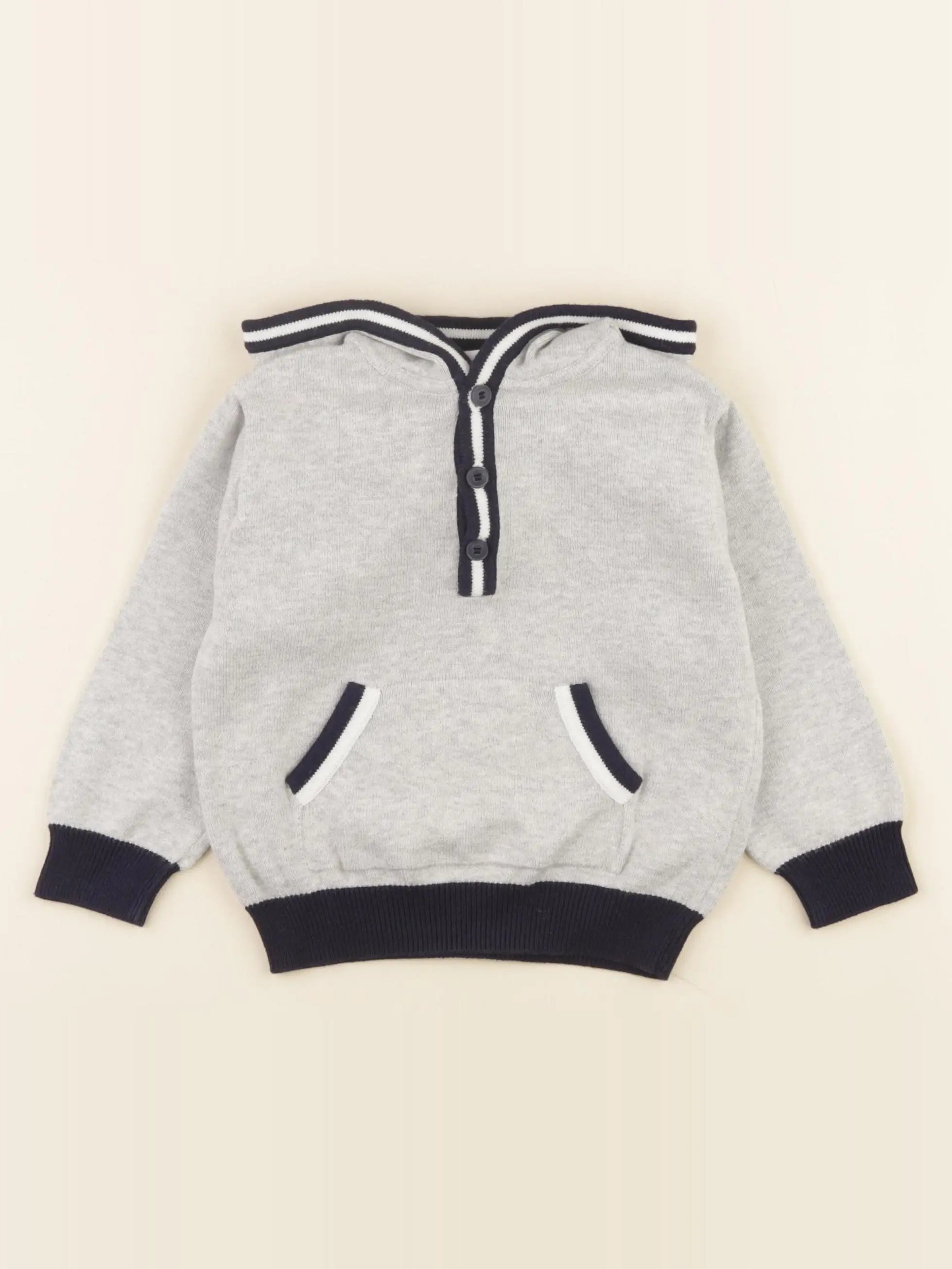 Jacadi - pull gris - 24 mois