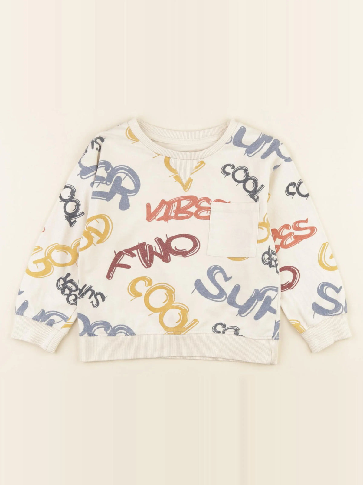 Vertbaudet - tee-shirt beige - 4 ans