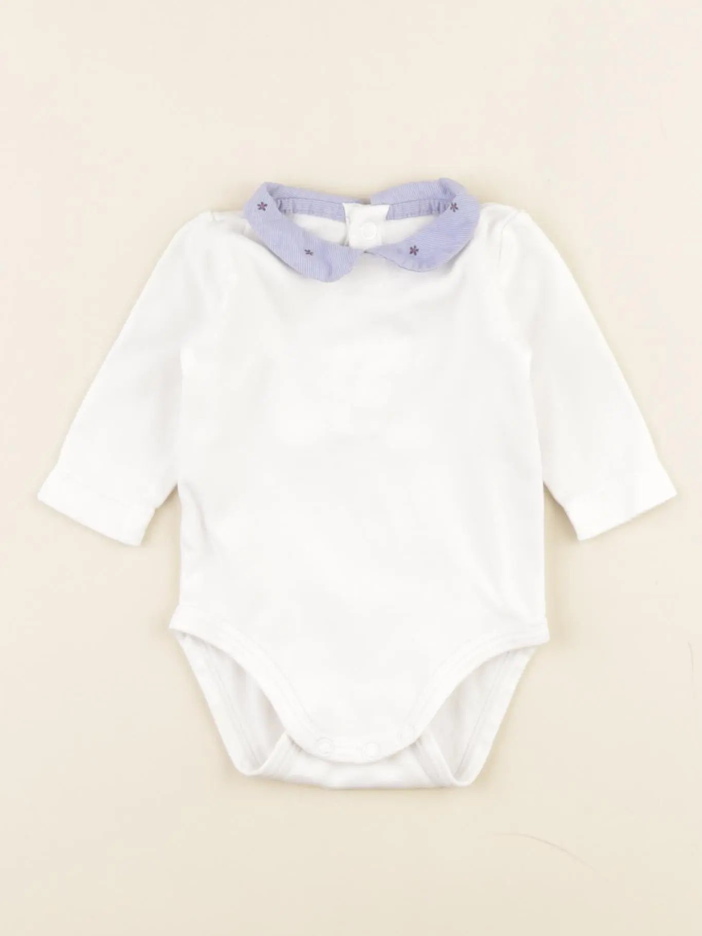 Jacadi - body à col bleu - 1 mois