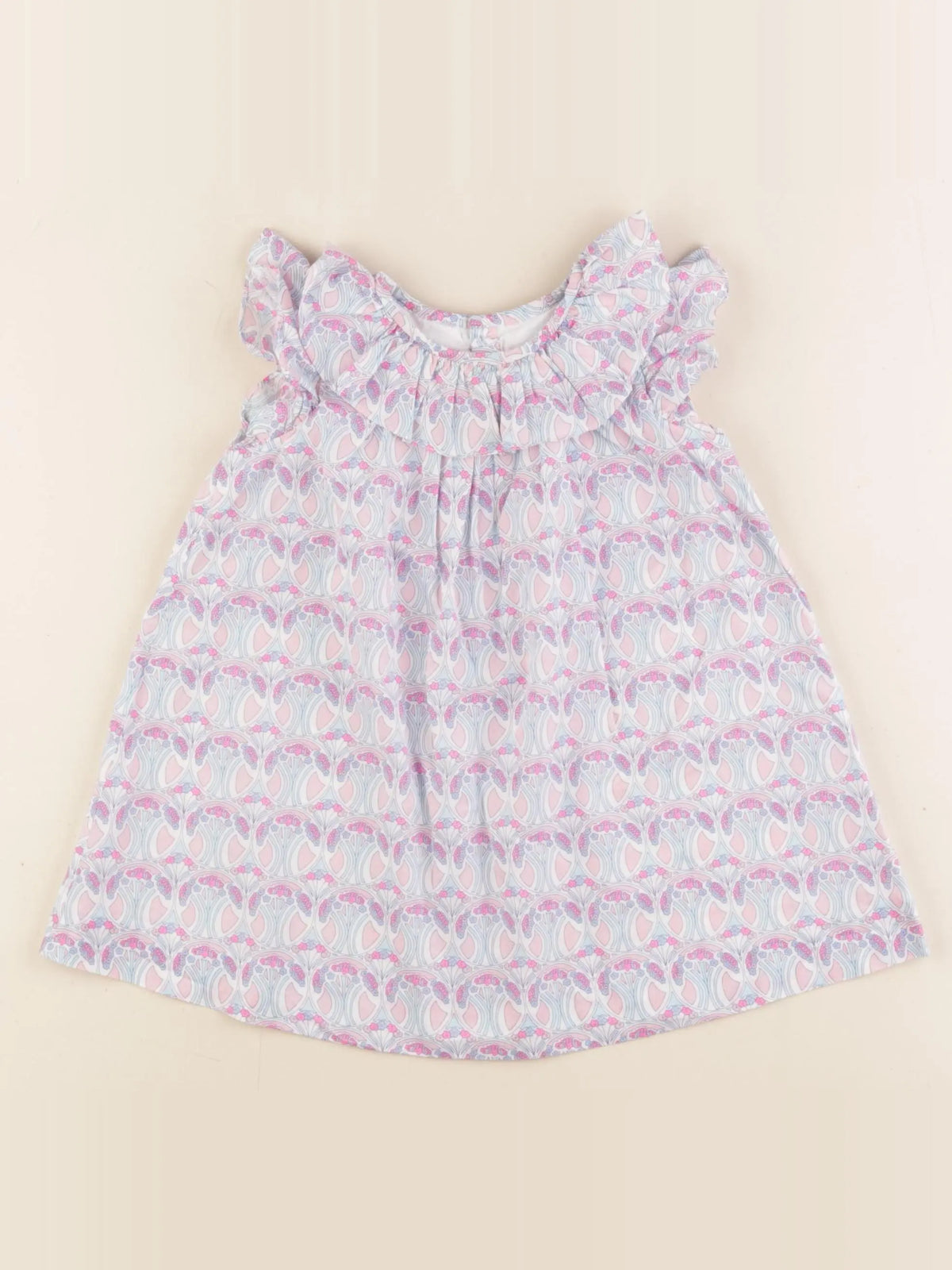 Jacadi - robe liberty multicolore - 18 mois