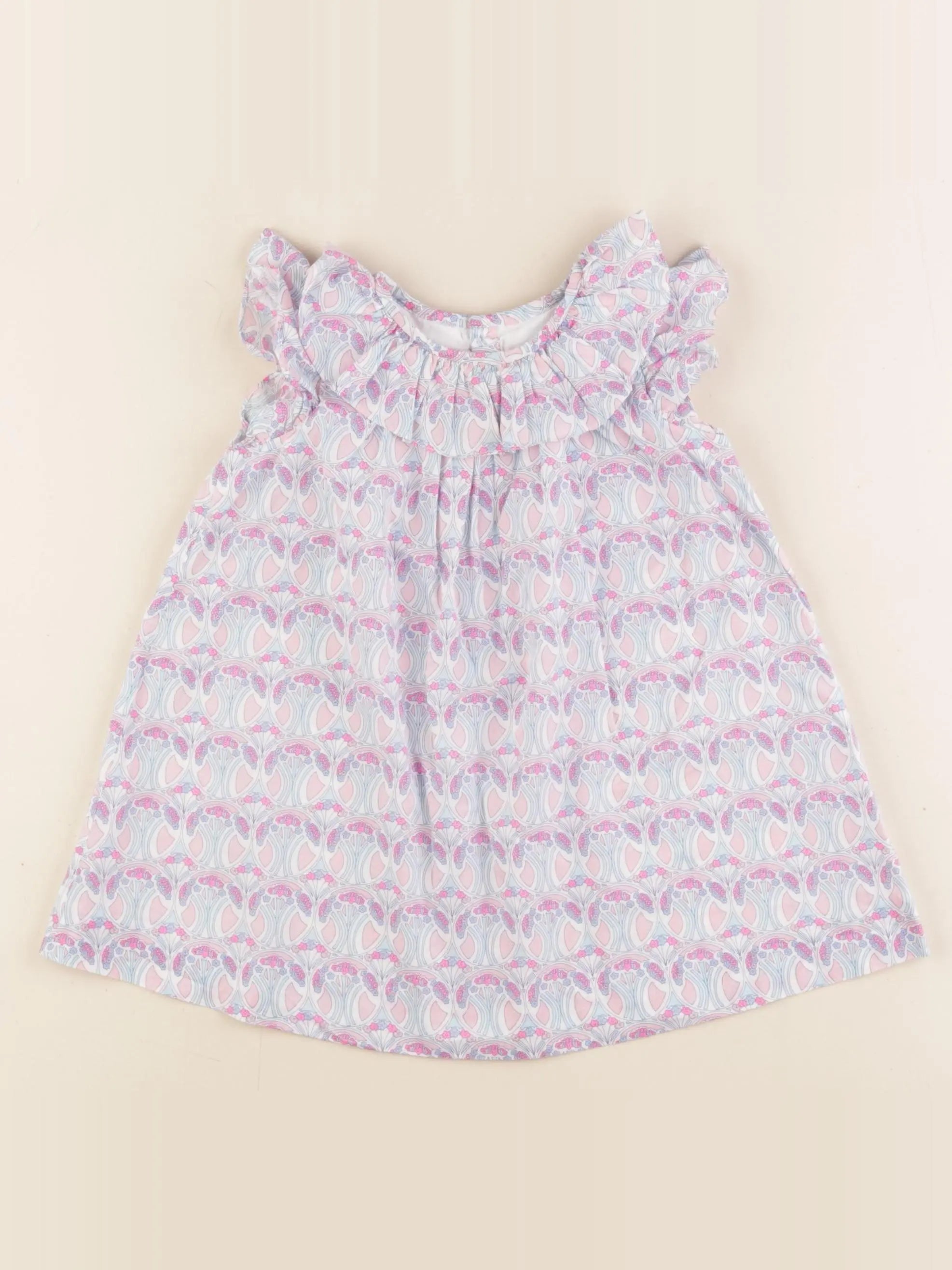 Jacadi - robe liberty multicolore - 18 mois