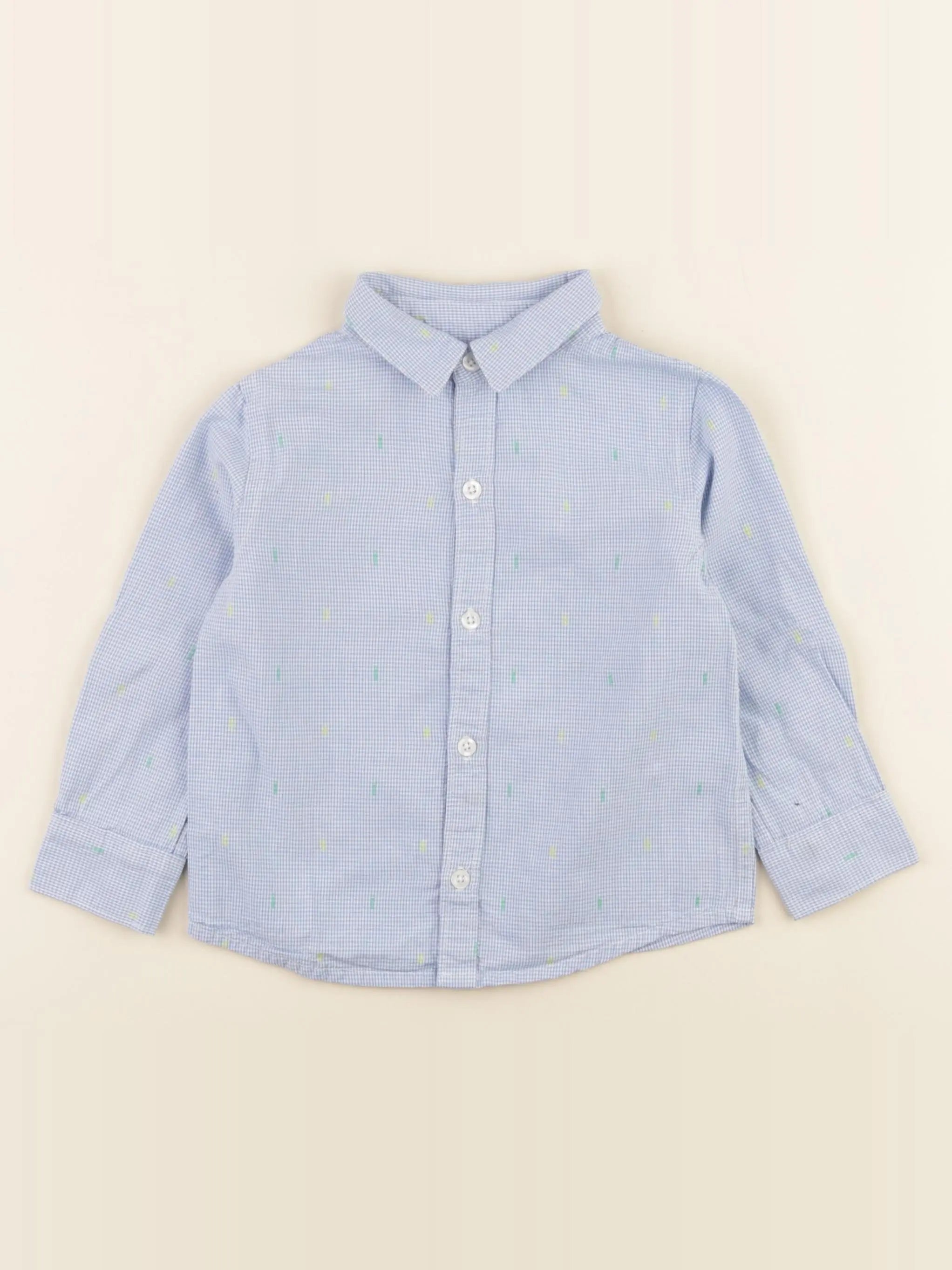La Redoute - chemise bleu - 24 mois