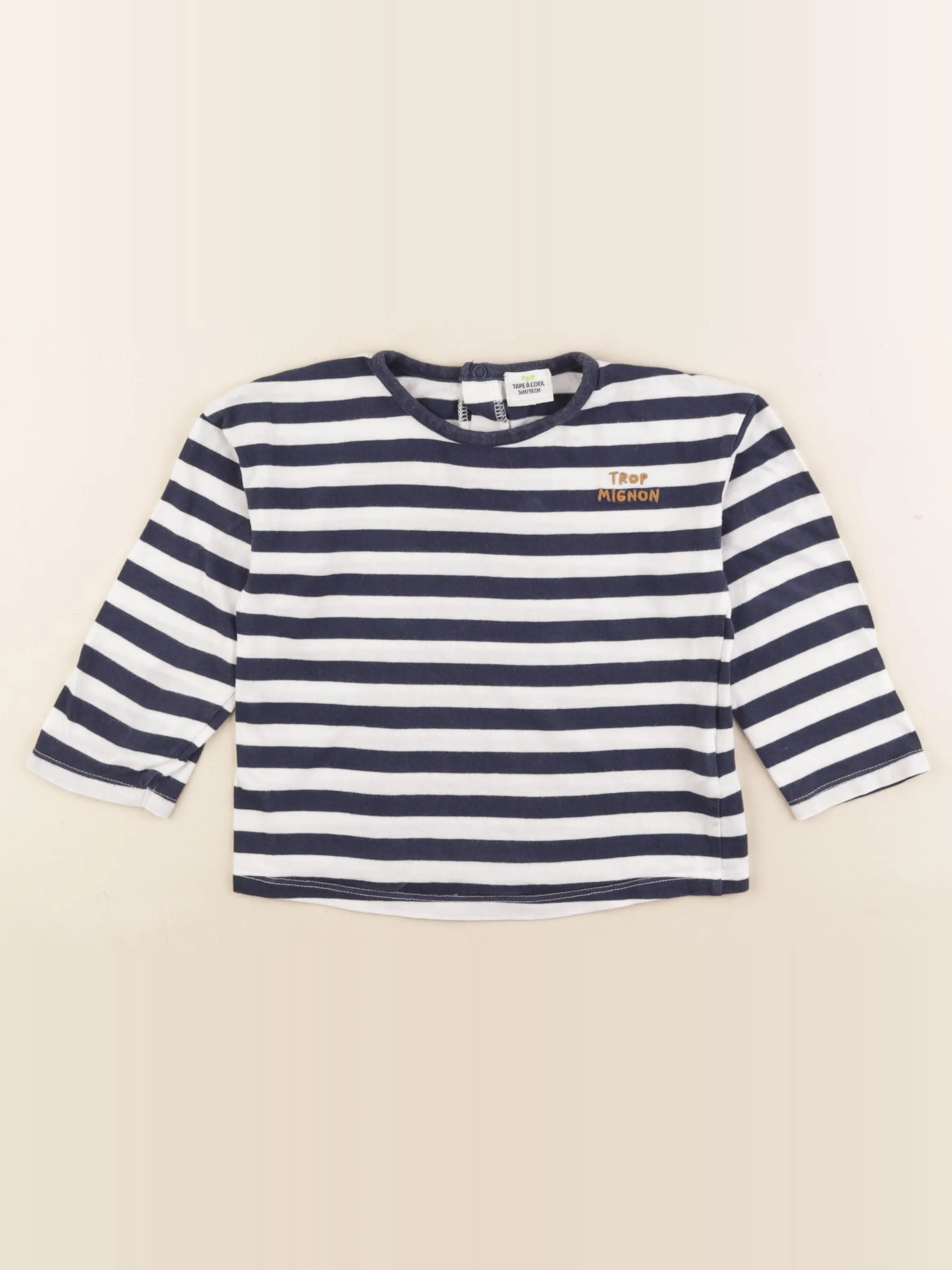 Tape à l'oeil - tee-shirt bleu - 36 mois