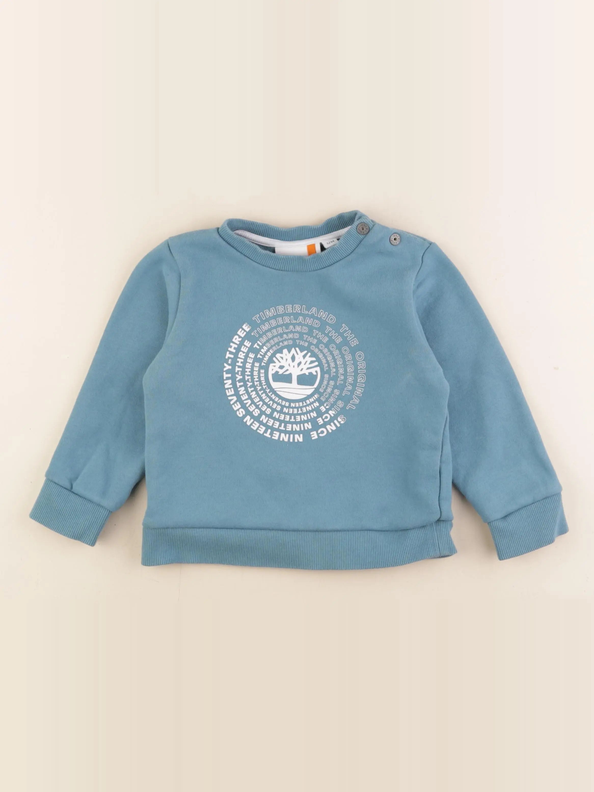 Timberland - sweat bleu - 3 ans