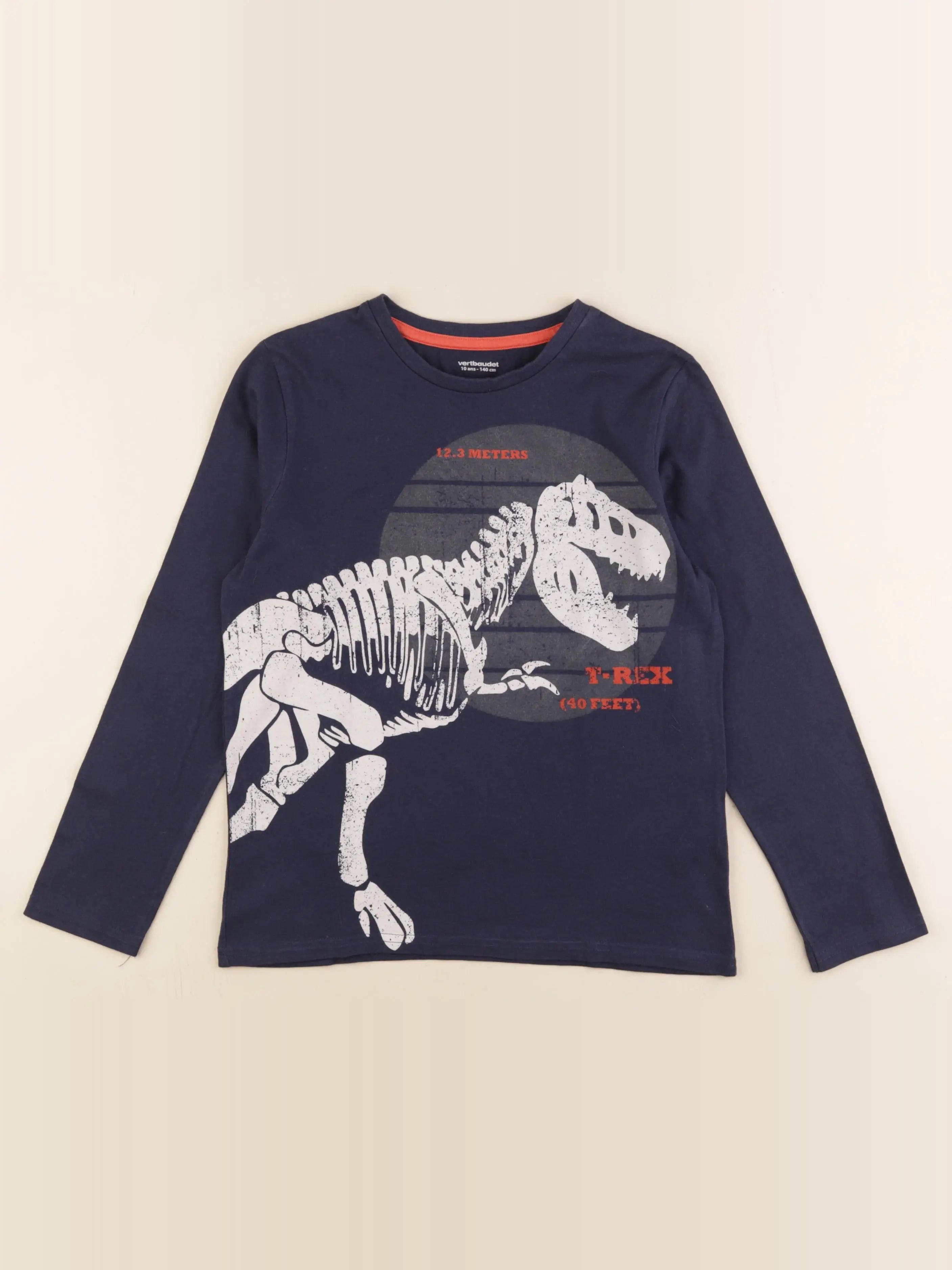 Vertbaudet - tee-shirt bleu - 10 ans