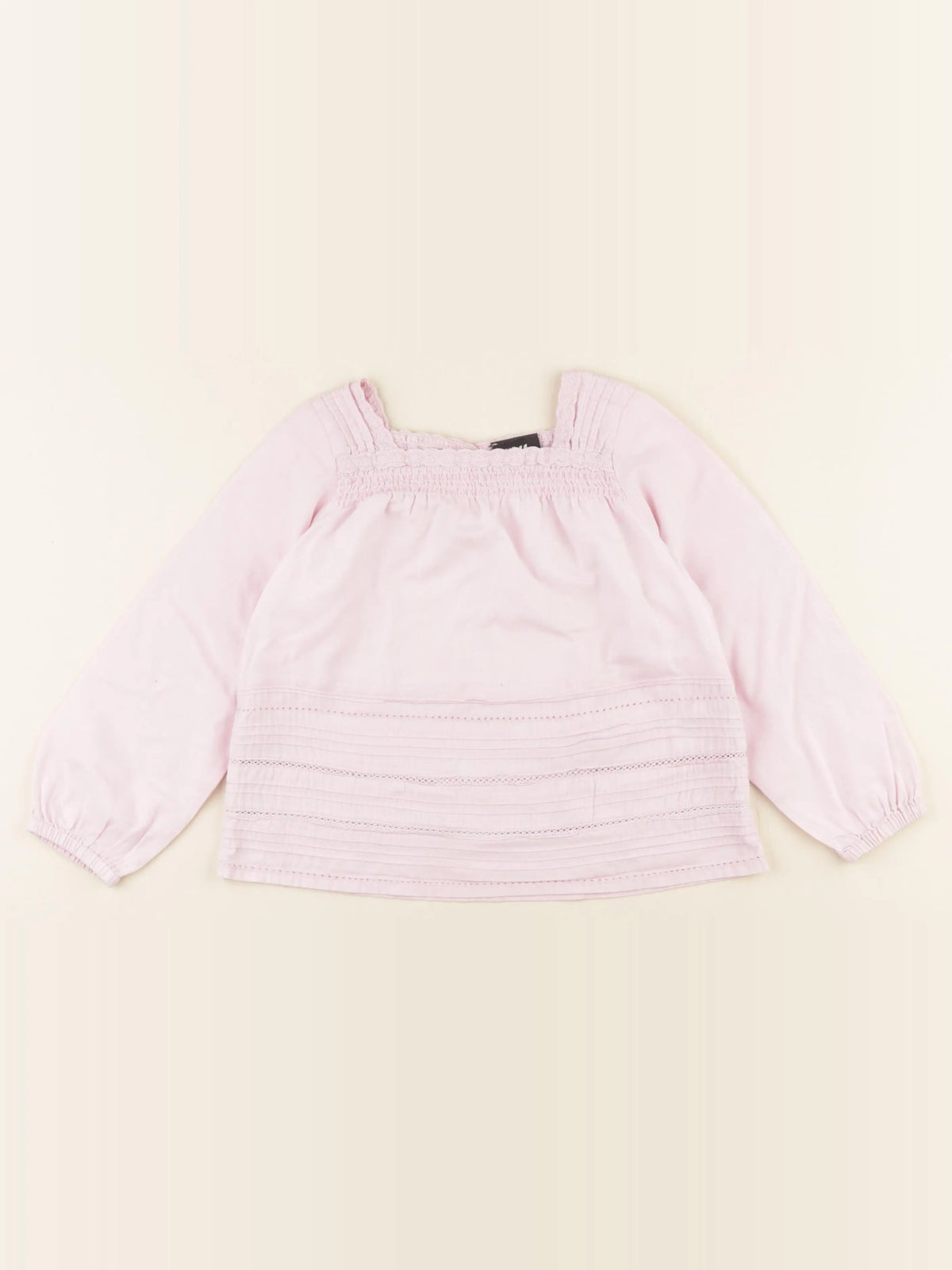 H&M - blouse rose - 3/4 ans