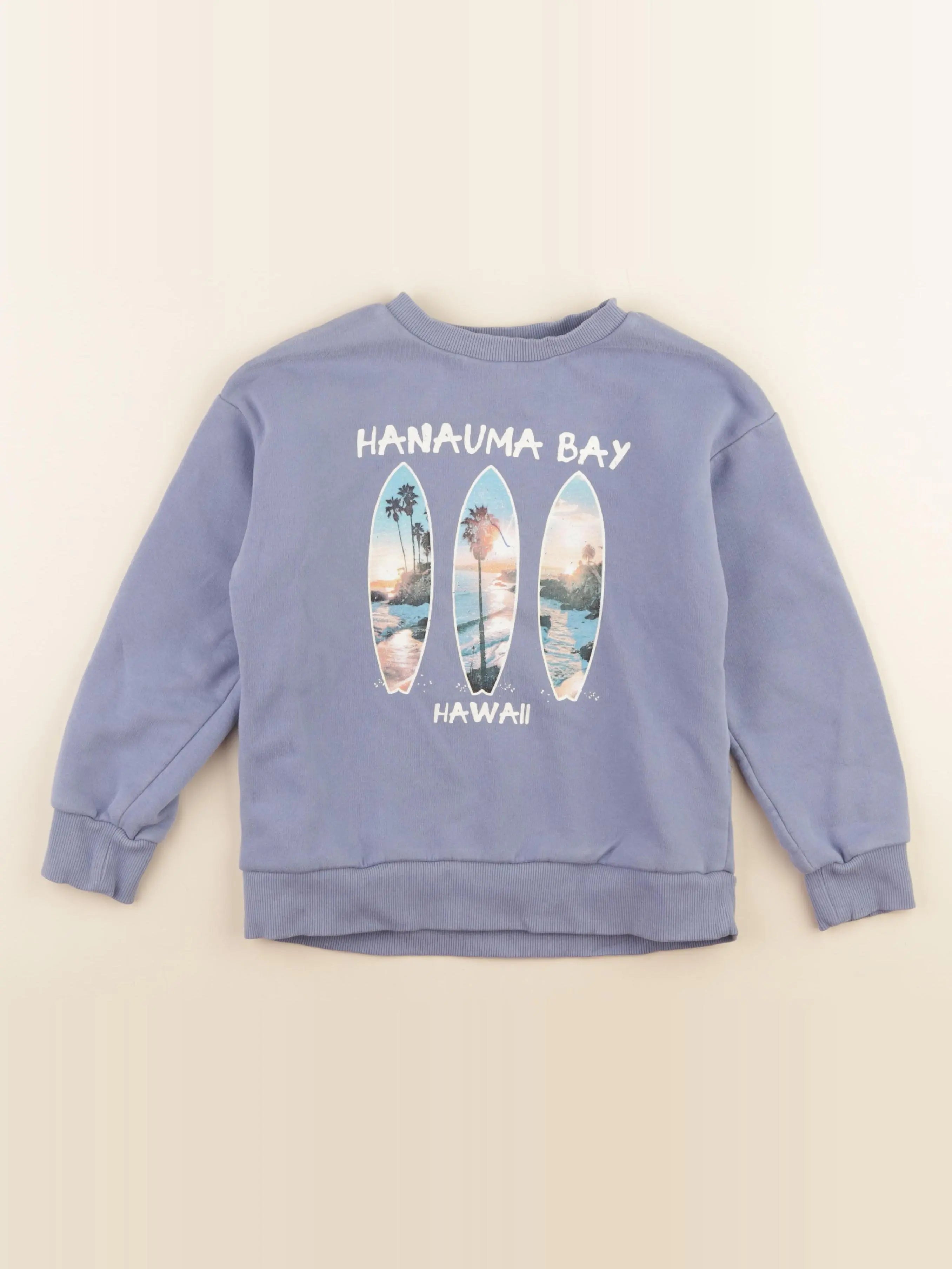 Vertbaudet - sweat bleu - 8 ans