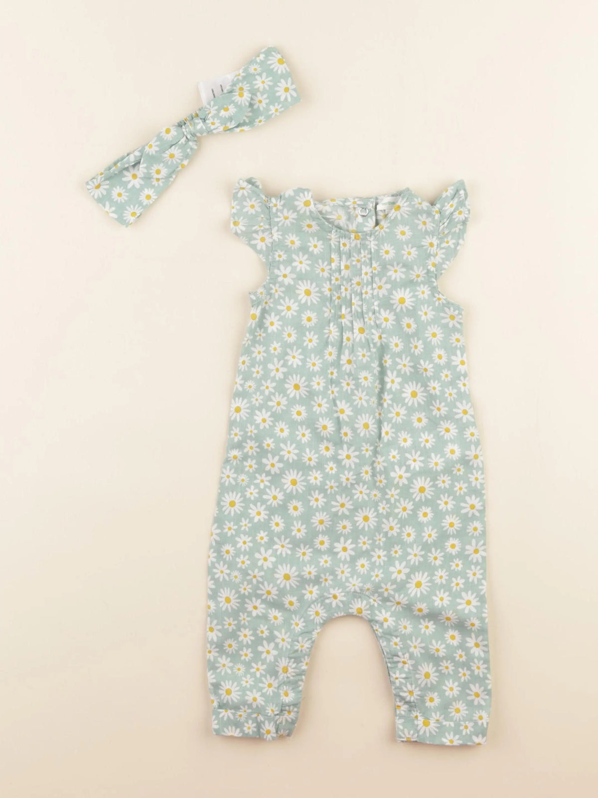 Vertbaudet - combinaison vert - 3 mois