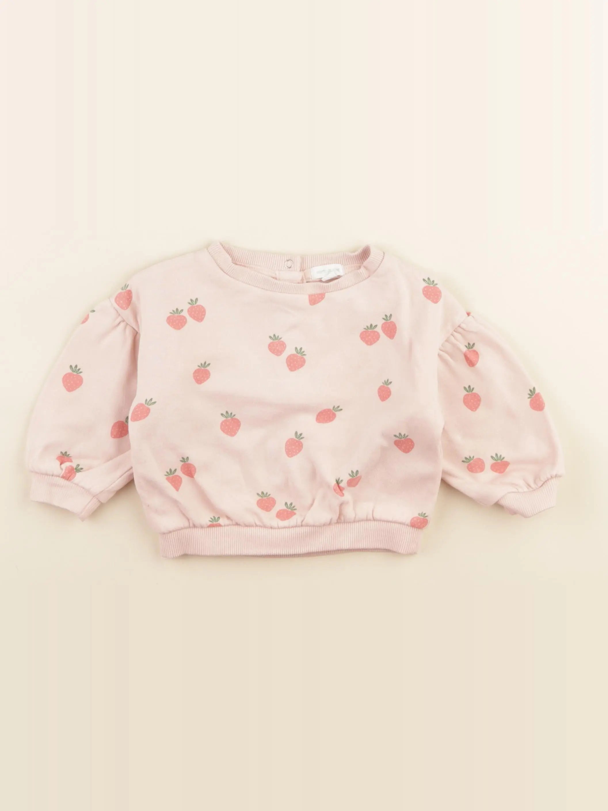 Vertbaudet - sweat rose - 6 mois