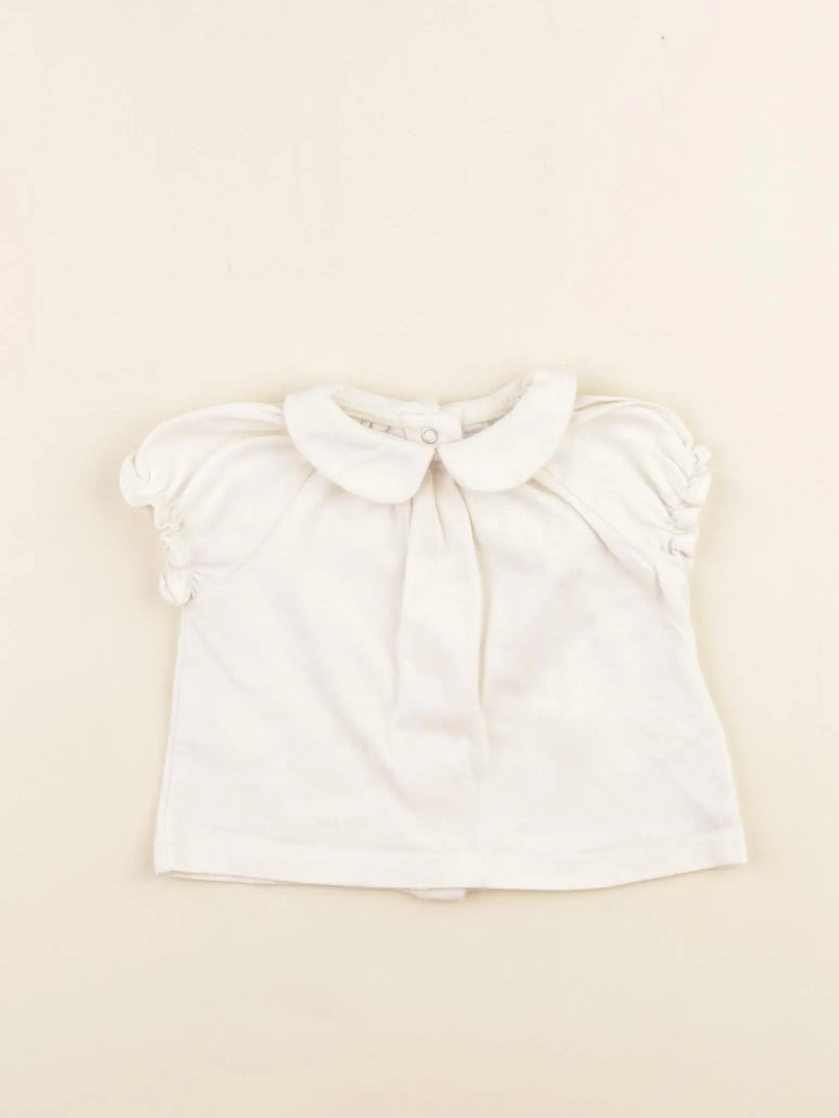 Vertbaudet - tee-shirt beige - 3 mois