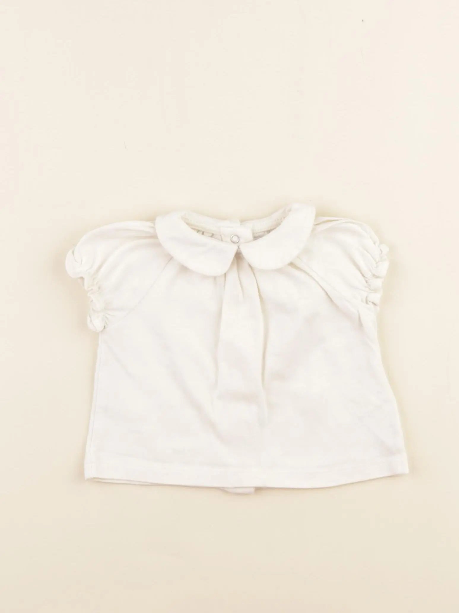 Vertbaudet - tee-shirt beige - 3 mois