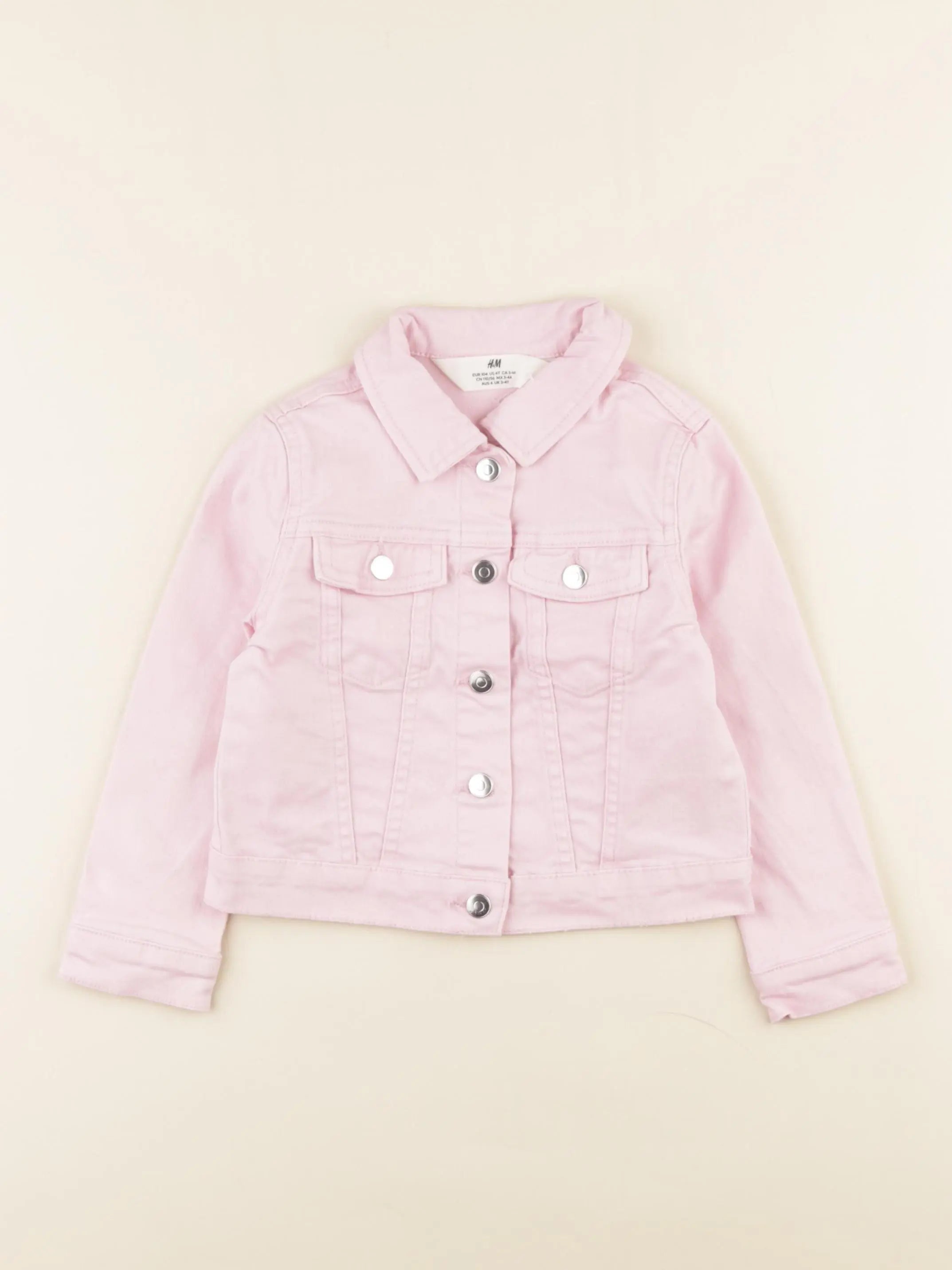 H&M - veste rose - 4 ans