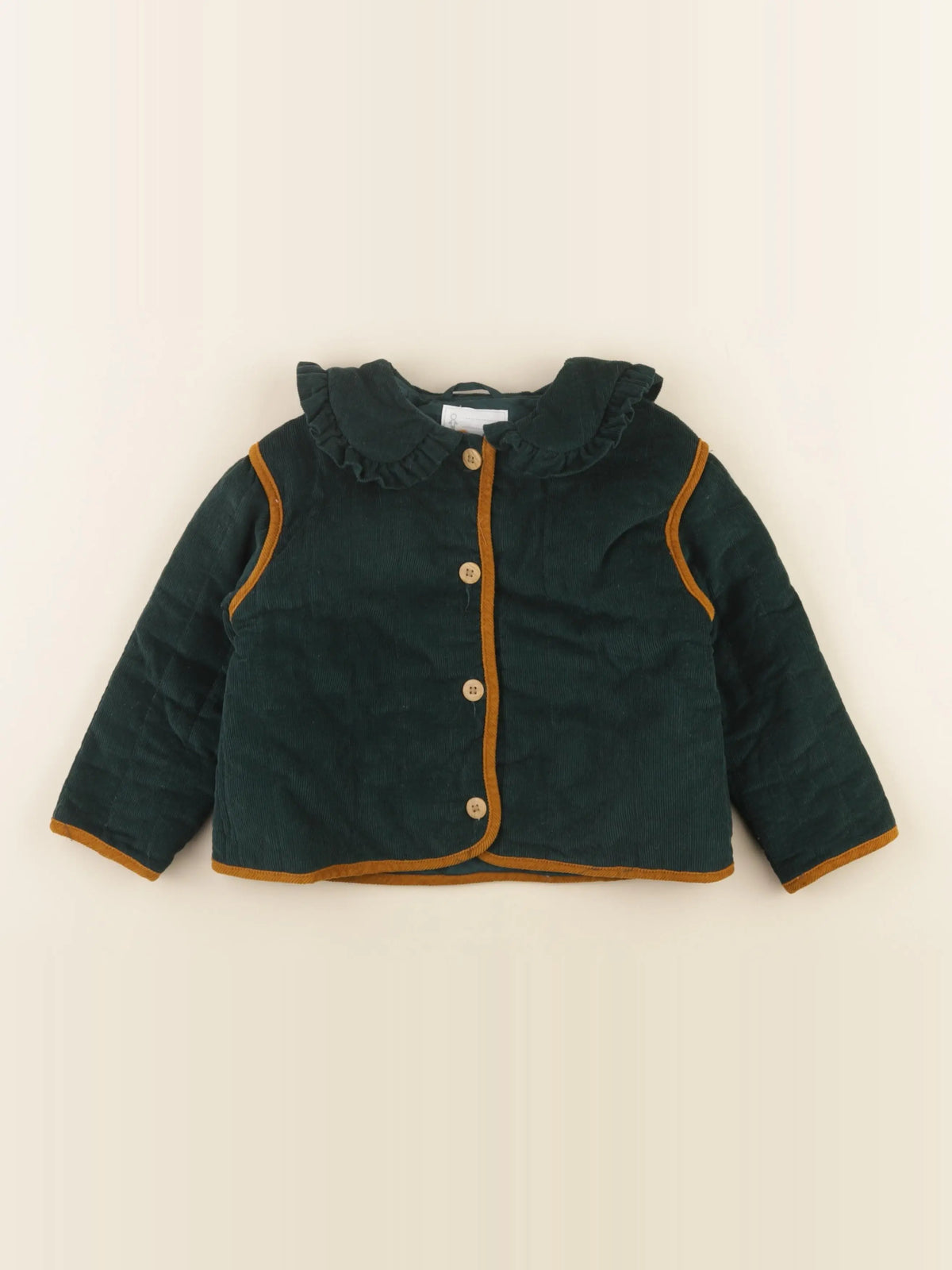 Vertbaudet - veste doublé vert - 4 ans