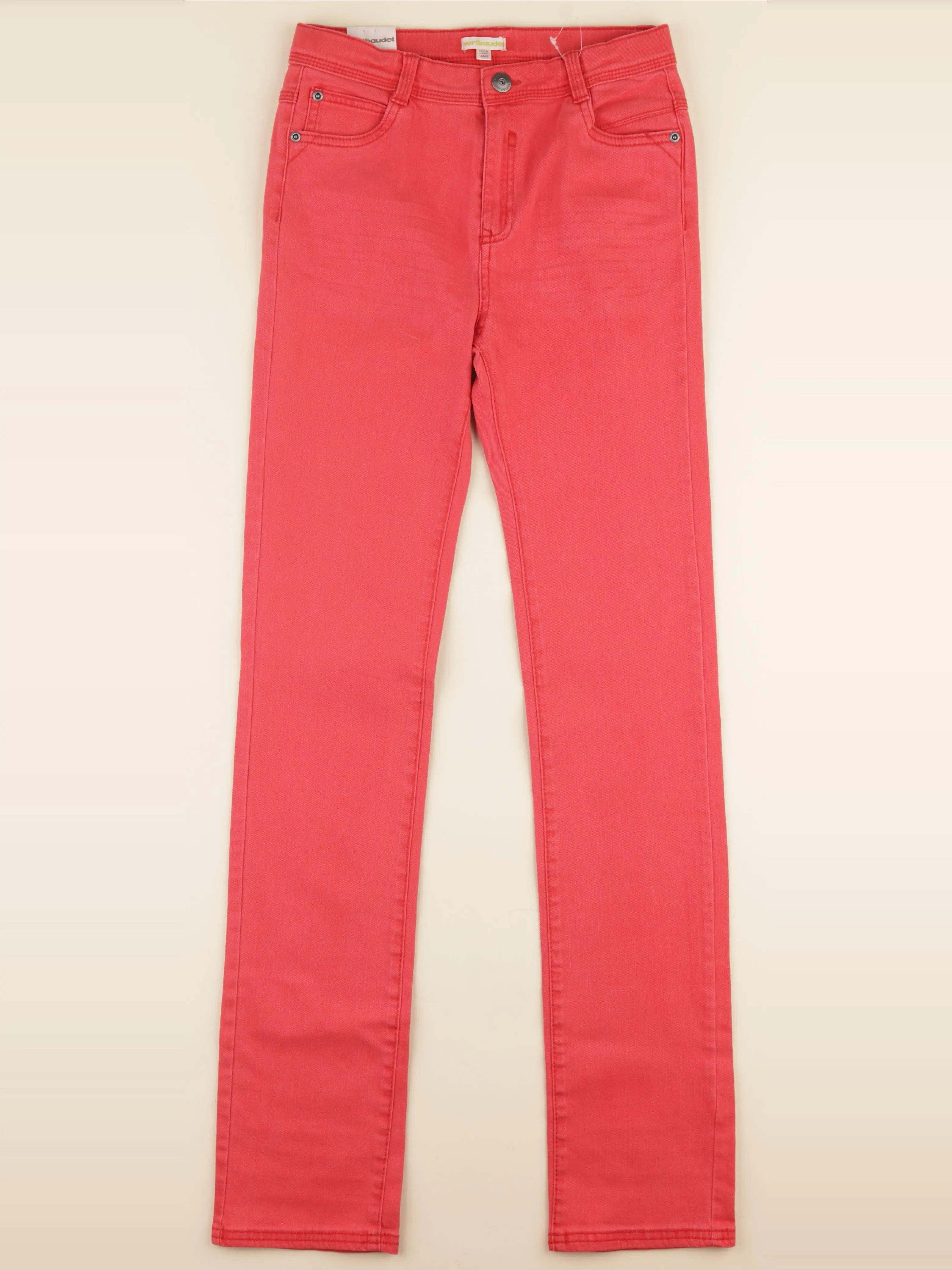 Vertbaudet - pantalon rouge - 14 ans