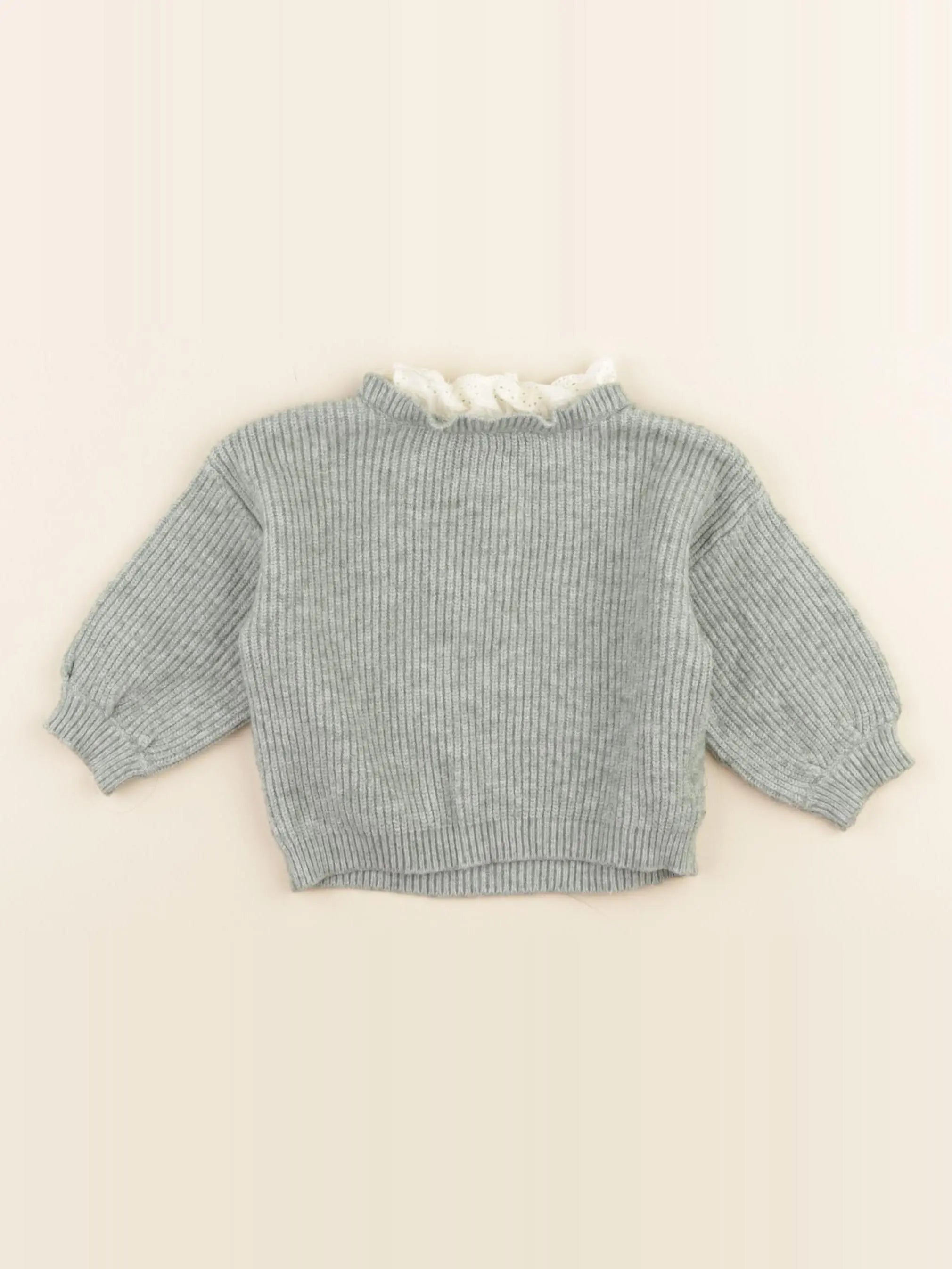 Vertbaudet - pull vert - 3 mois