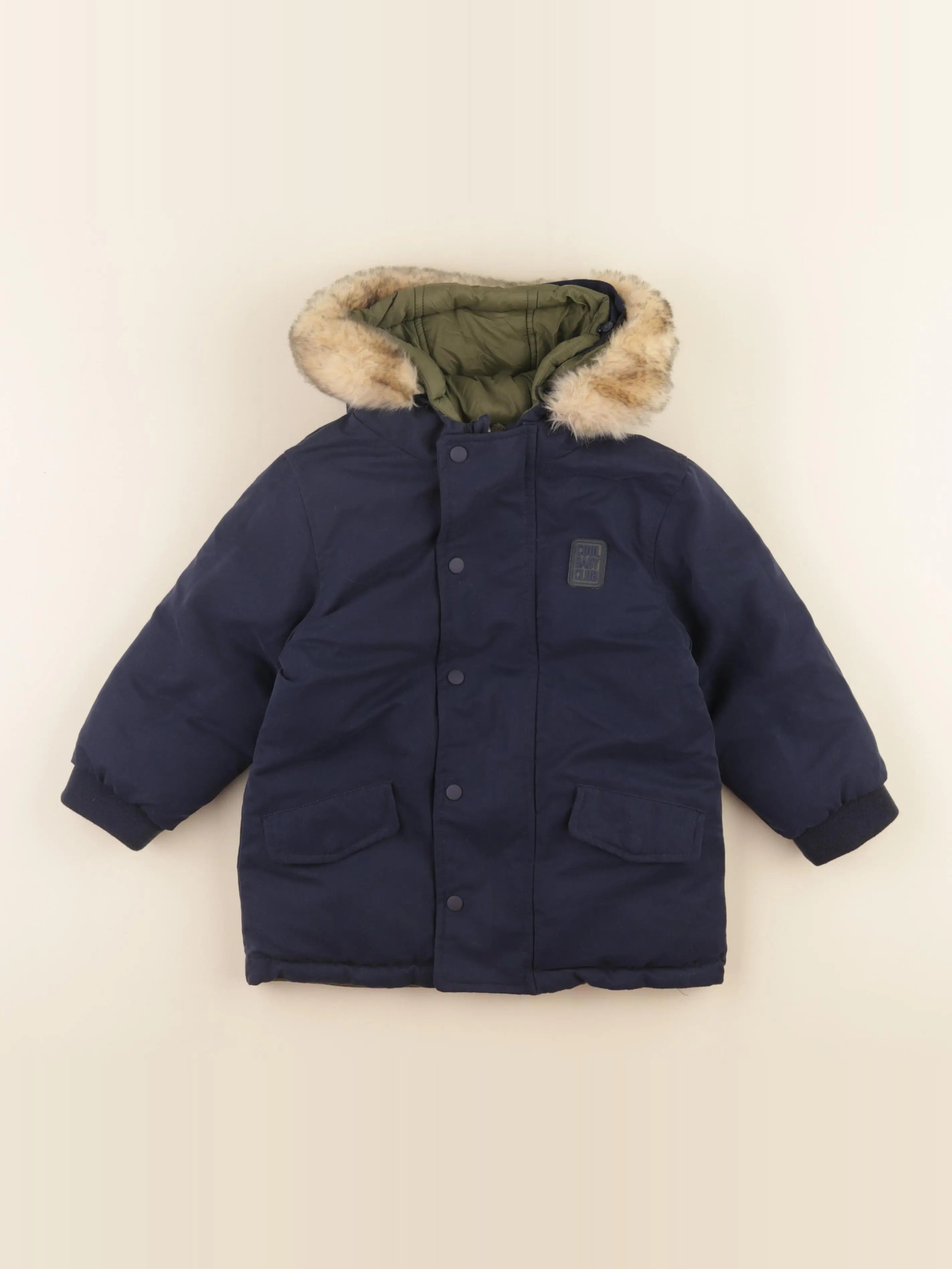 Vertbaudet - manteau bleu - 3 ans