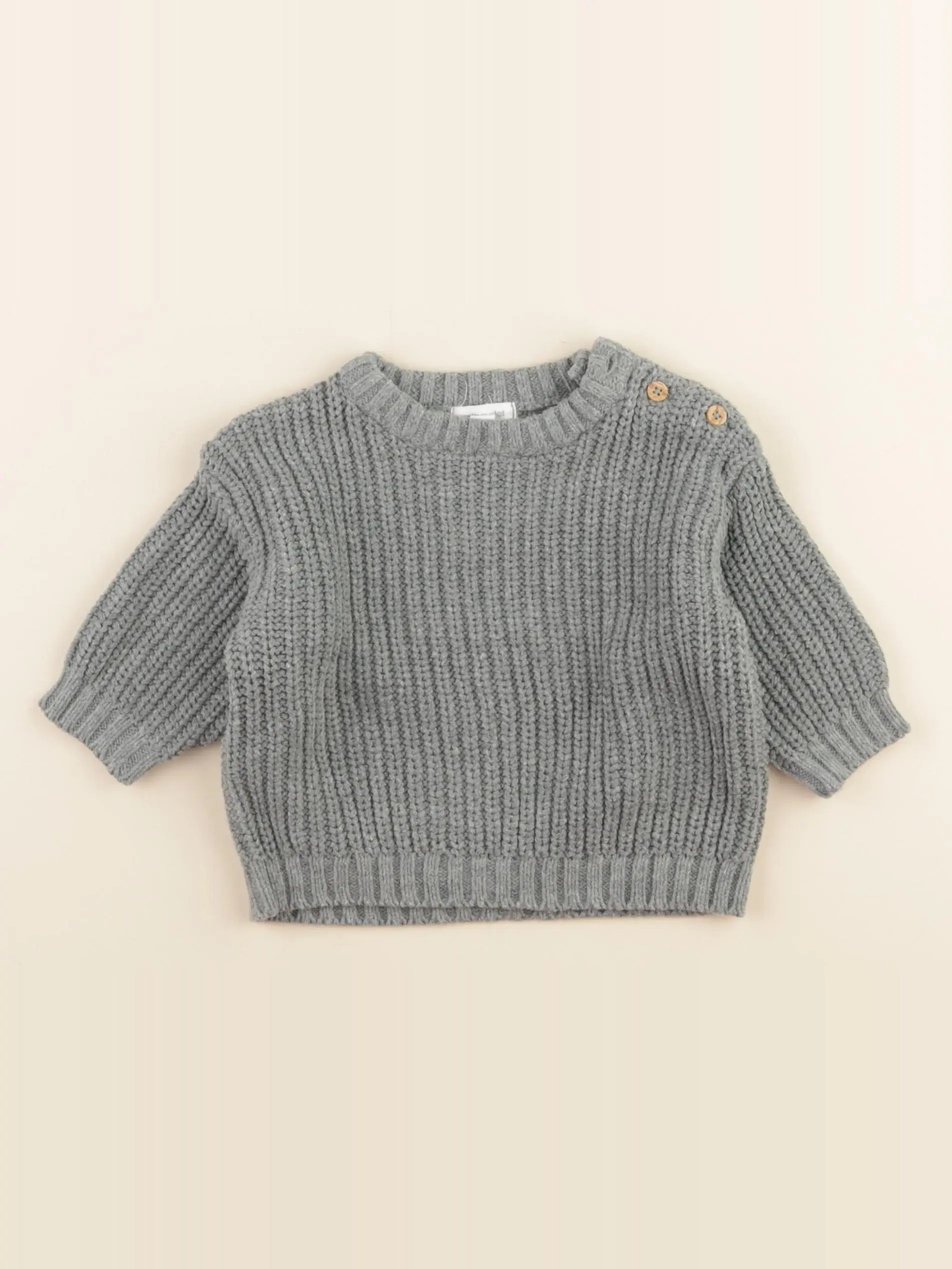 Vertbaudet - pull vert - 3 mois